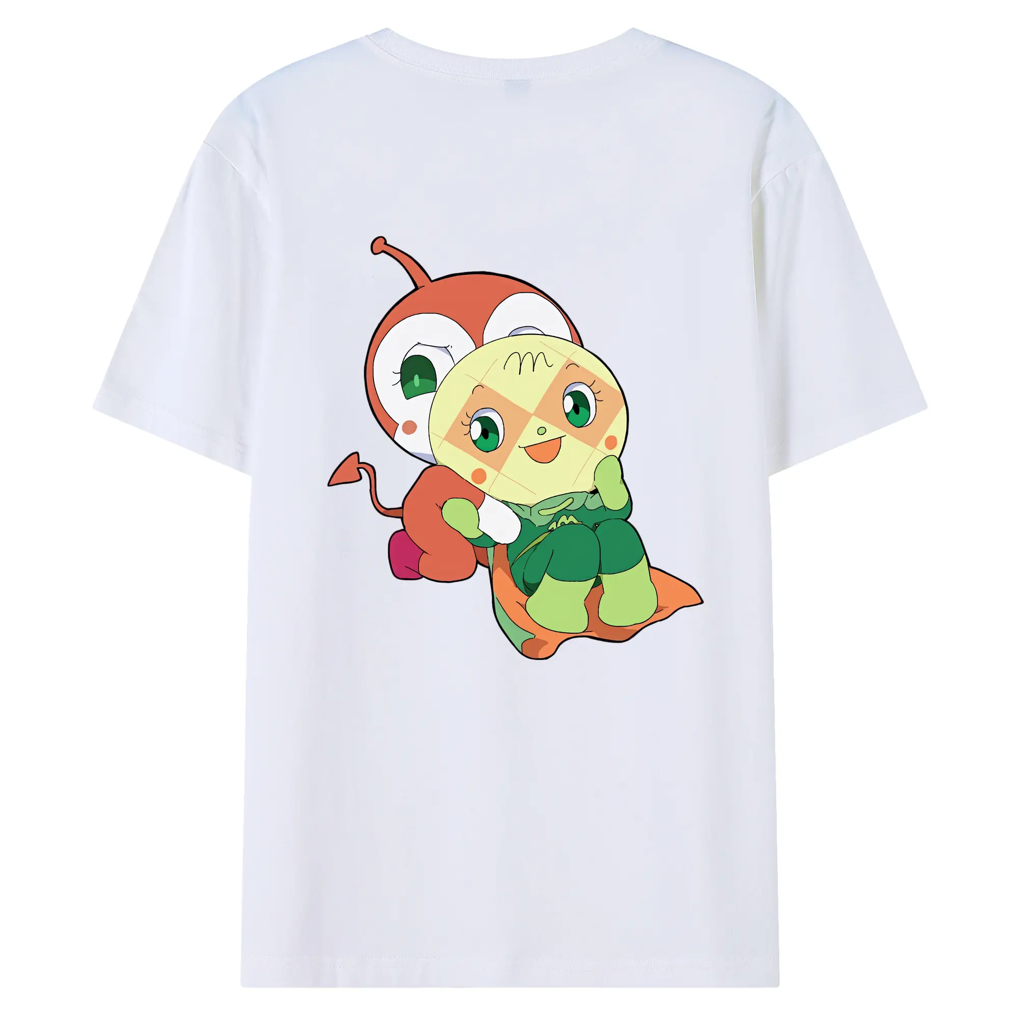 アンパンマン グッズ,メロンパンナ - 綿100％ 半袖Tシャツ ・ バックプリント ・ 快適 通気性 ・ 日常使い 散歩 スポーツ用