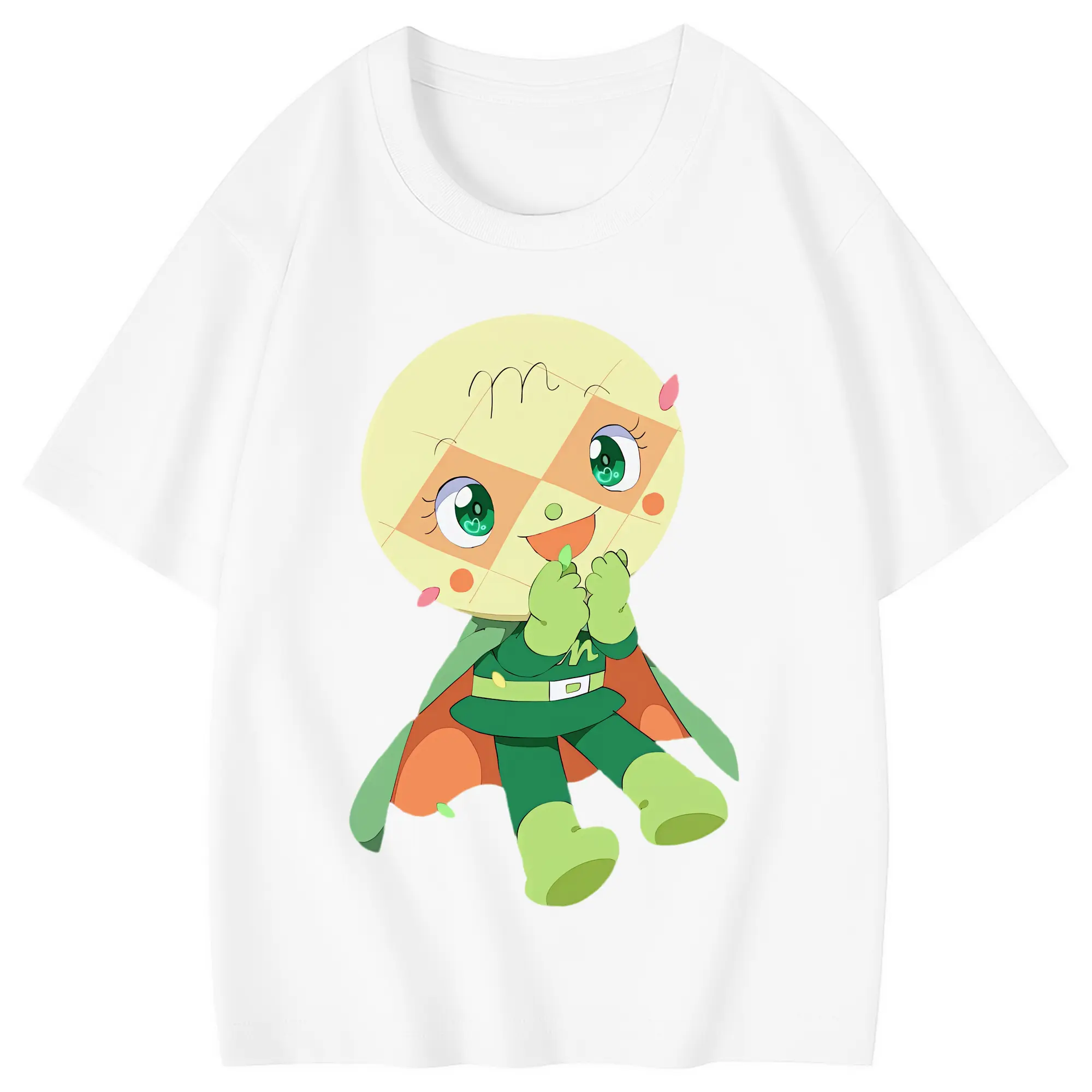 アンパンマン グッズ,メロンパンナ - 綿100％ キッズTシャツ ・ フロントプリント ・ 快適 通気性 ・ スポーツ カジュアル 散歩用