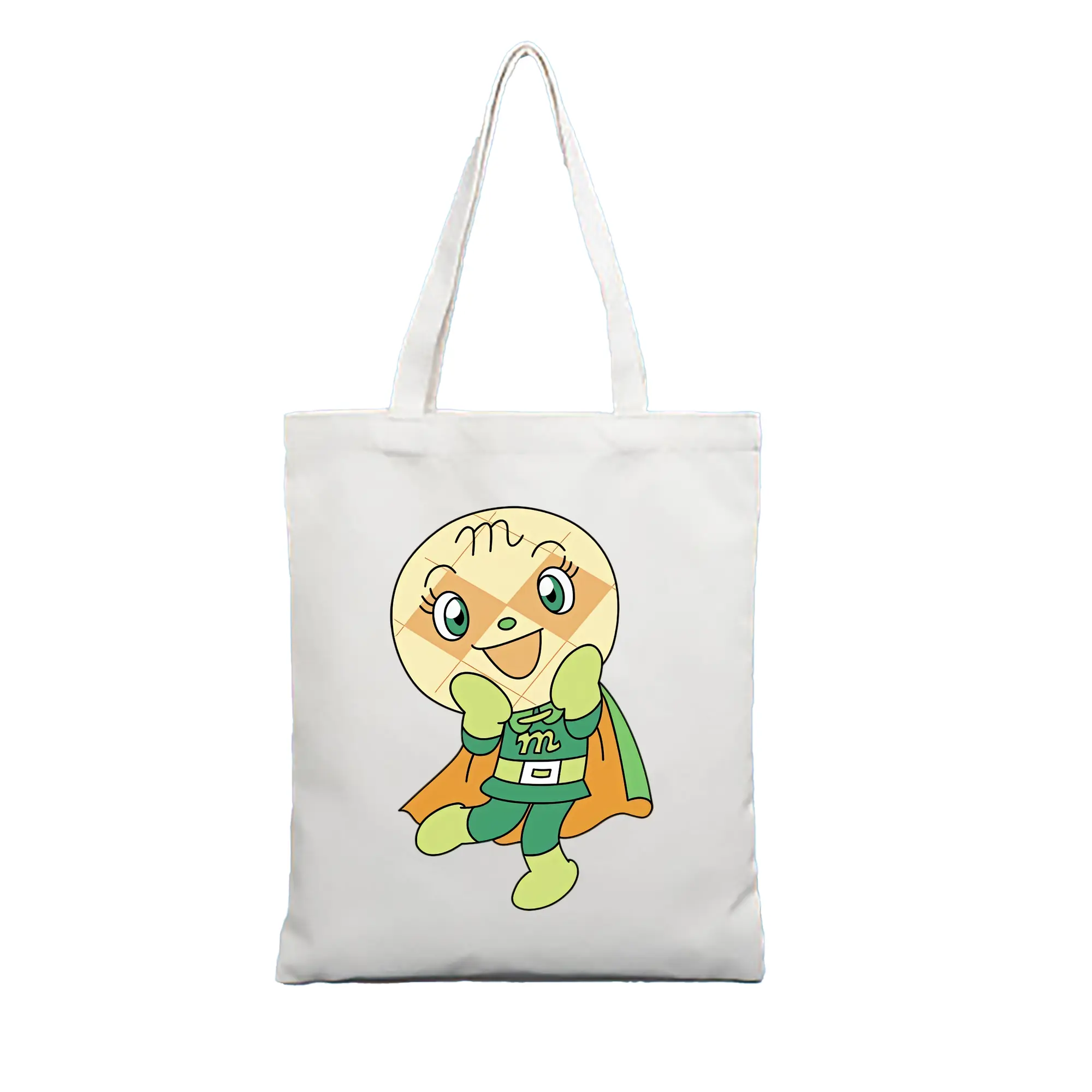 アンパンマン グッズ,メロンパンナ - 縦型キャンバス手提げバッグ（トートバッグ） ・ キャンバス素材 ・ ショッピング用 ・ 軽量 丈夫 お手入れ簡単