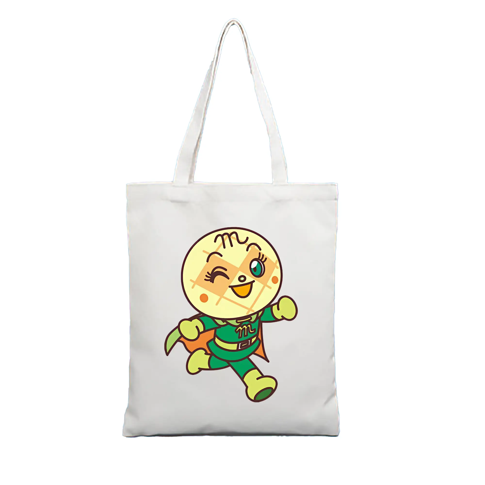 アンパンマン グッズ,メロンパンナ - 縦型キャンバス手提げバッグ（トートバッグ） ・ キャンバス素材 ・ ショッピング用 ・ 軽量 丈夫 お手入れ簡単