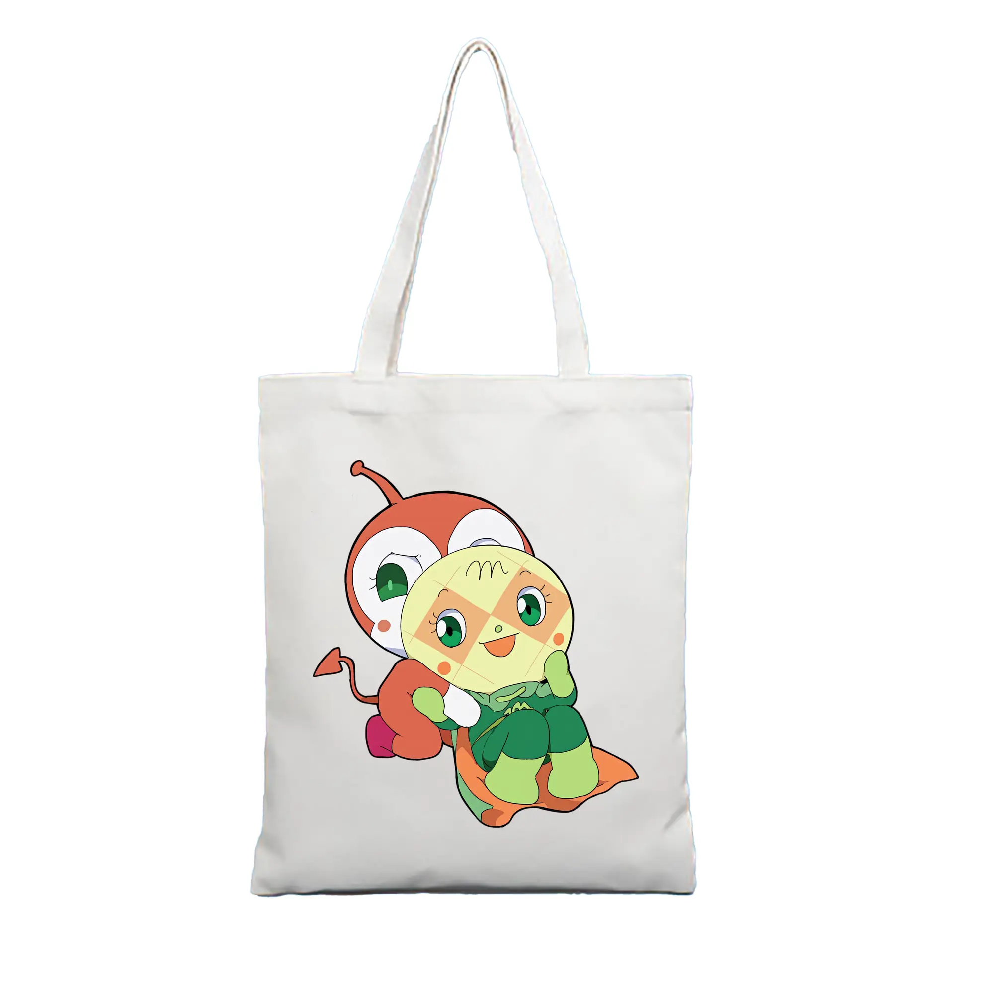 アンパンマン グッズ,メロンパンナ - 縦型キャンバス手提げバッグ（トートバッグ） ・ キャンバス素材 ・ ショッピング用 ・ 軽量 丈夫 お手入れ簡単