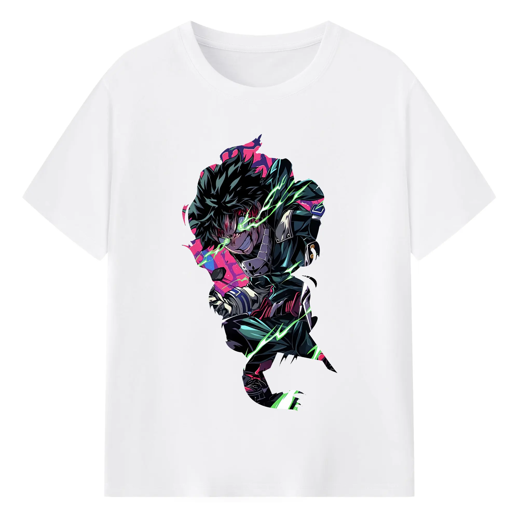 僕のヒーローアカデミア グッズ,爆豪勝己 - 綿100％ 半袖Tシャツ ・ フロントプリント ・ 快適 通気性 ・ 日常使い 散歩 スポーツ用