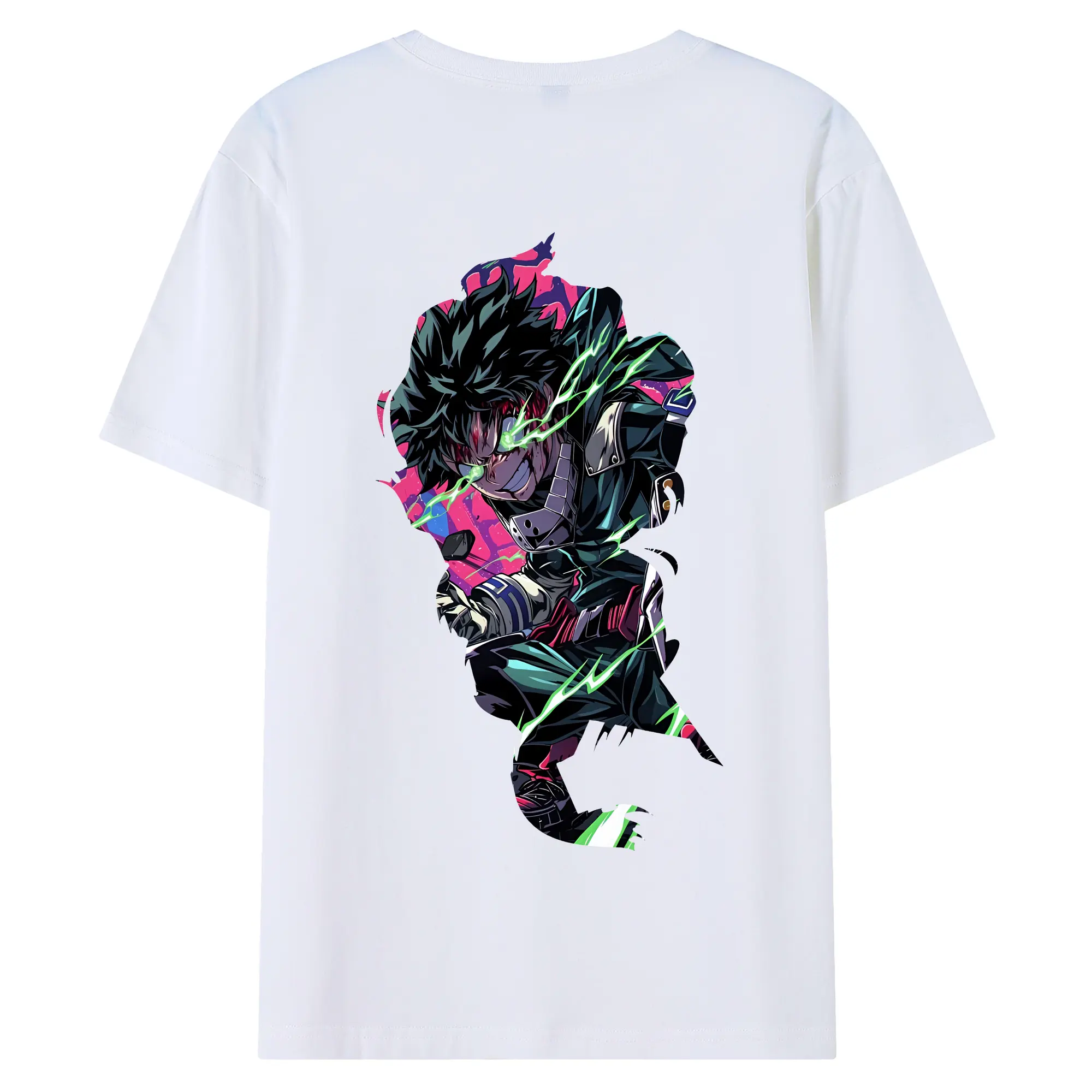 僕のヒーローアカデミア グッズ,爆豪勝己 - 綿100％ 半袖Tシャツ ・ バックプリント ・ 快適 通気性 ・ 日常使い 散歩 スポーツ用