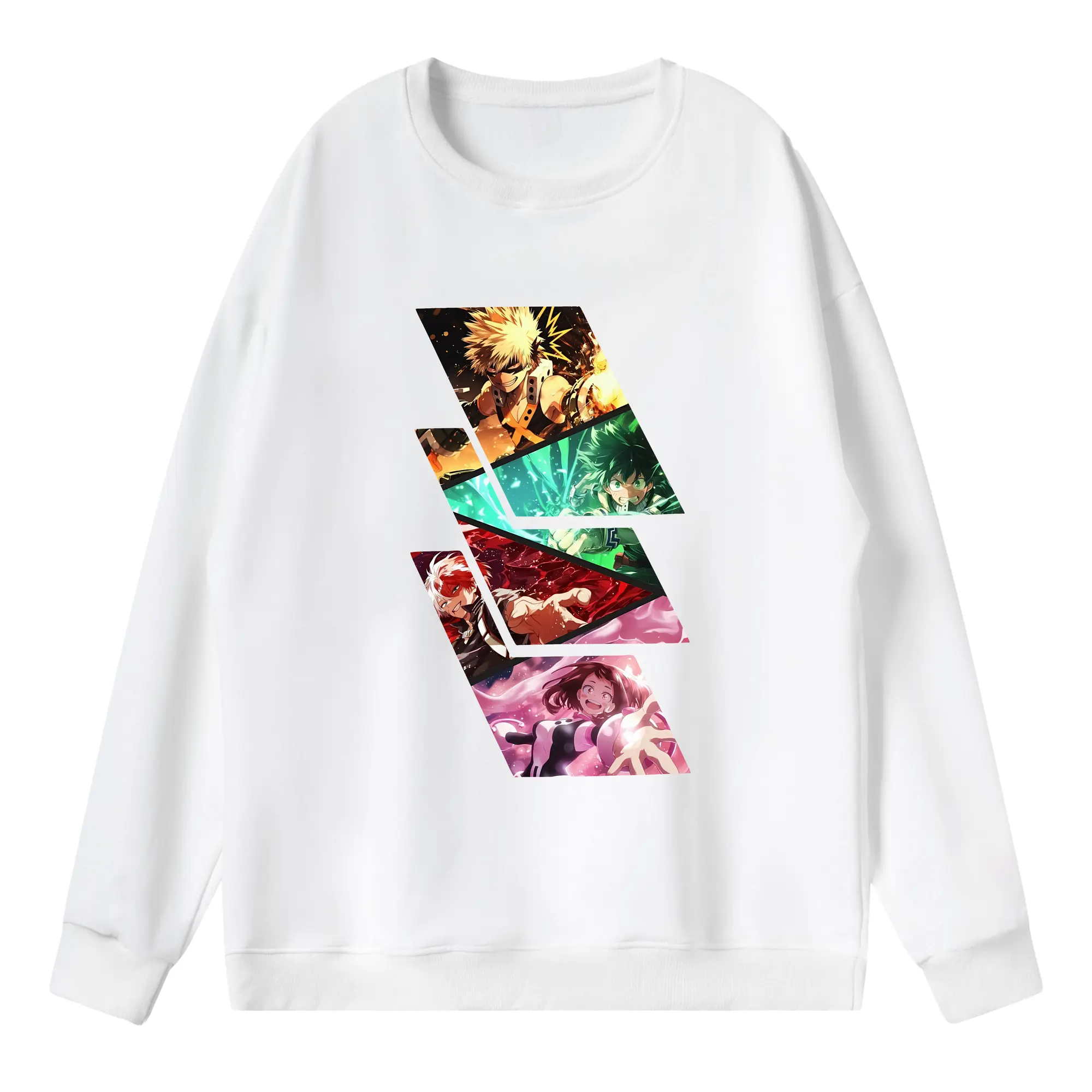 僕のヒーローアカデミア グッズ,爆豪勝己 - 薄手 クルーネック スウェット 裏毛260g · ポリエステル 春秋向け カジュアル 男女兼用 · トレーナー デイリー スポーツ 散歩に最適