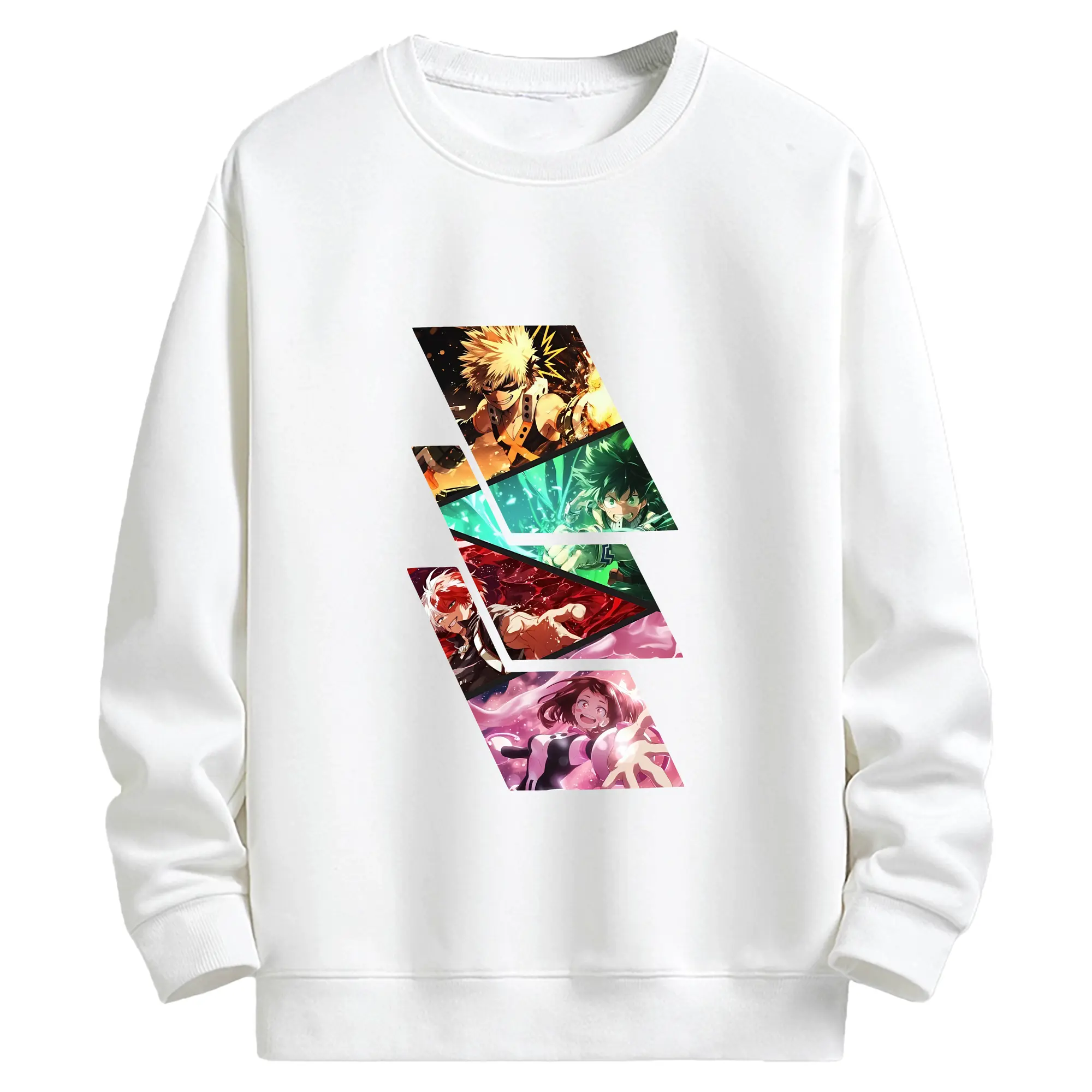 僕のヒーローアカデミア グッズ,爆豪勝己 - キッズ クルーネックスウェットシャツ ・ フロントプリント ・ 綿80％ ポリエステル20％ ・ 快適 通学 スポーツ 日常使い お散歩用