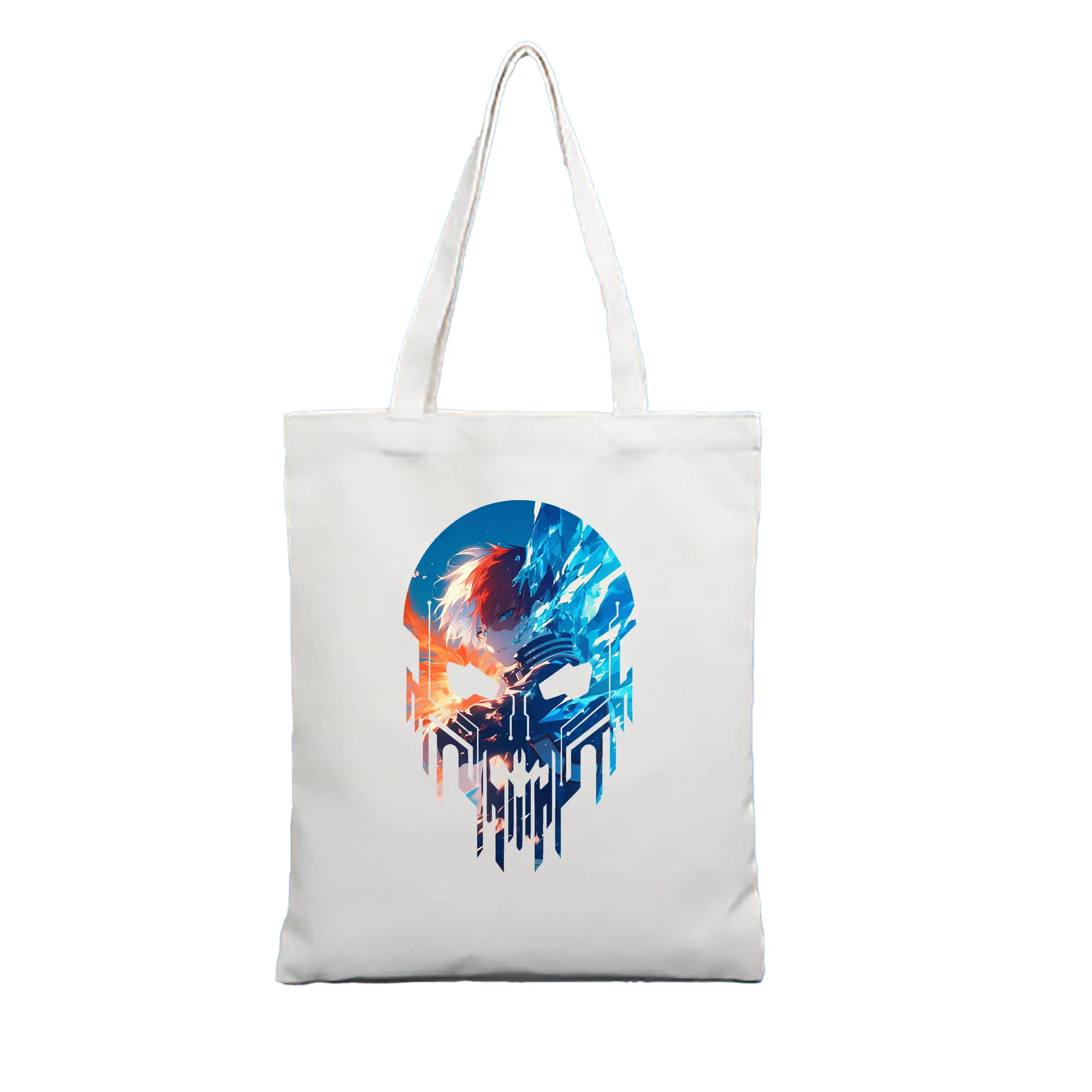 僕のヒーローアカデミア グッズ,轟焦凍 - 縦型キャンバス手提げバッグ（トートバッグ） ・ キャンバス素材 ・ ショッピング用 ・ 軽量 丈夫 お手入れ簡単