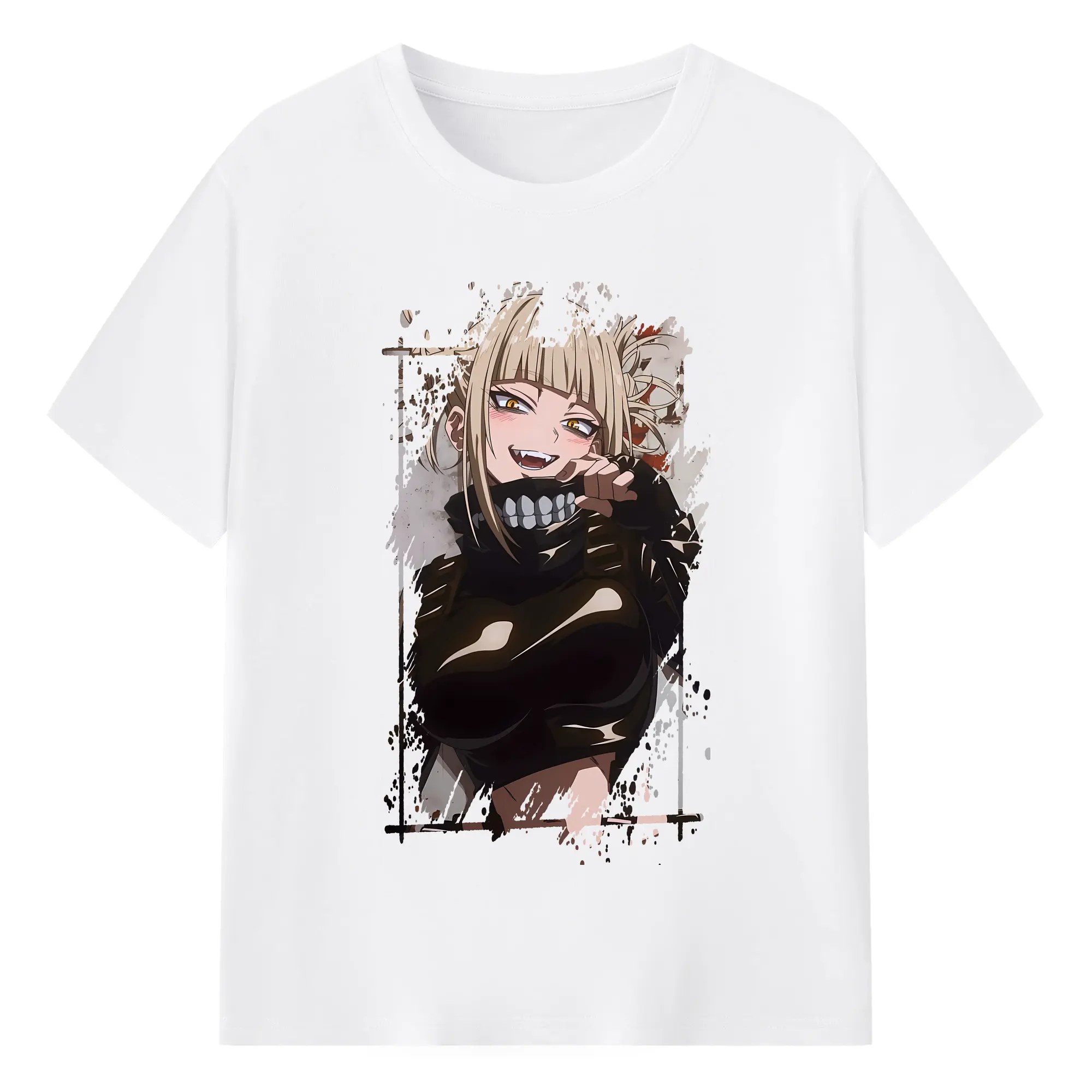 僕のヒーローアカデミア グッズ,トガヒミコ - 綿100％ 半袖Tシャツ ・ フロントプリント ・ 快適 通気性 ・ 日常使い 散歩 スポーツ用