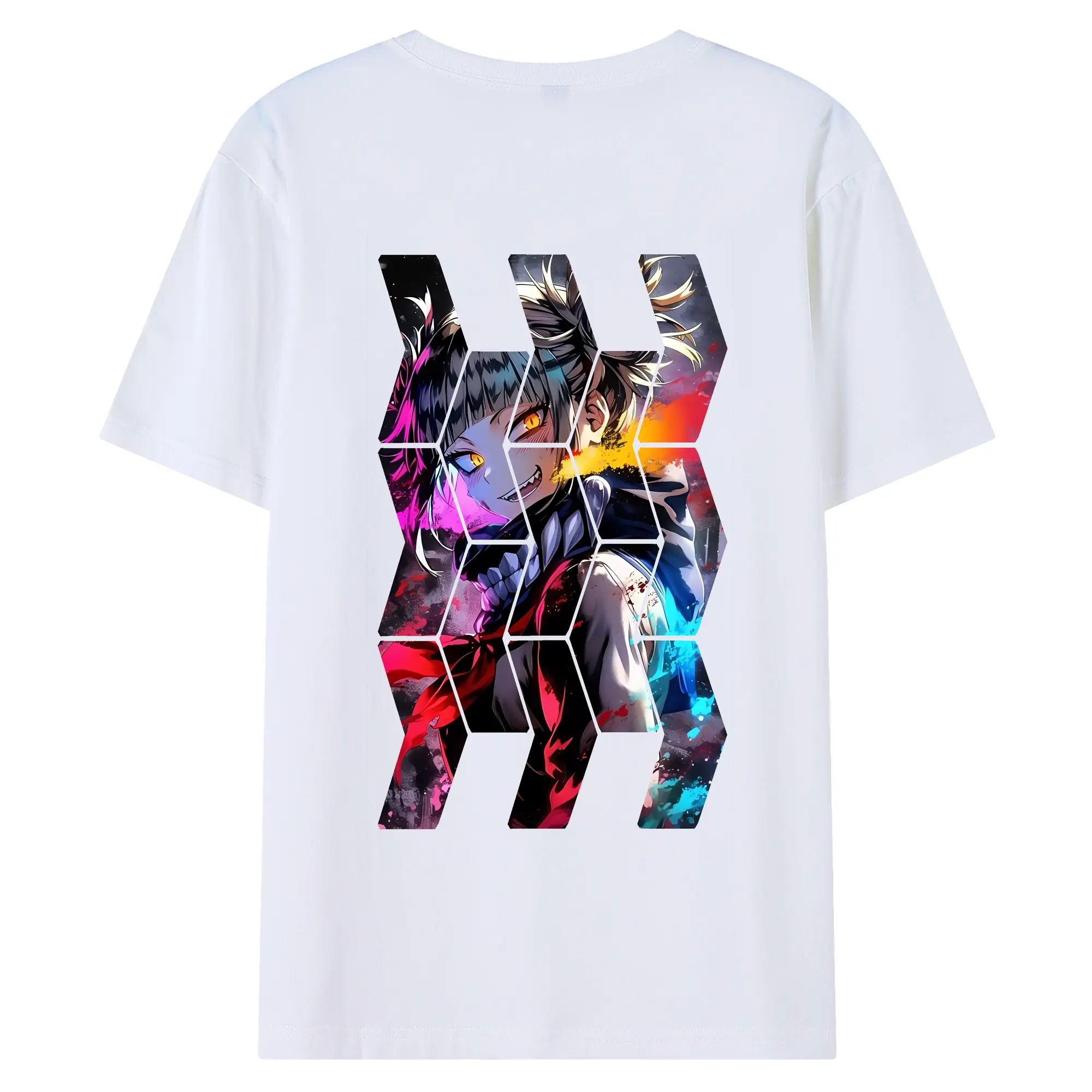 僕のヒーローアカデミア グッズ,トガヒミコ - 綿100％ 半袖Tシャツ ・ バックプリント ・ 快適 通気性 ・ 日常使い 散歩 スポーツ用