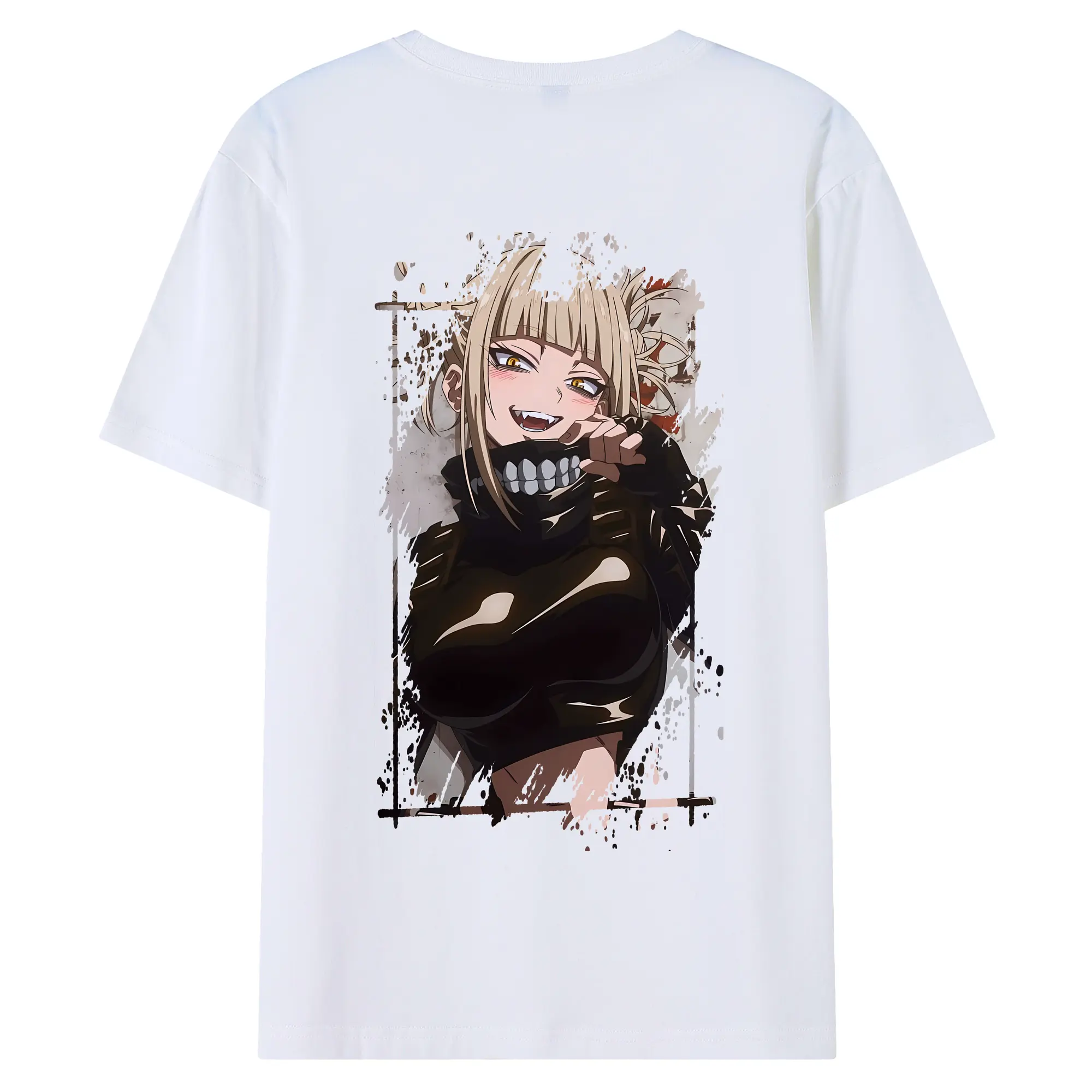 僕のヒーローアカデミア グッズ,トガヒミコ - 綿100％ 半袖Tシャツ ・ バックプリント ・ 快適 通気性 ・ 日常使い 散歩 スポーツ用