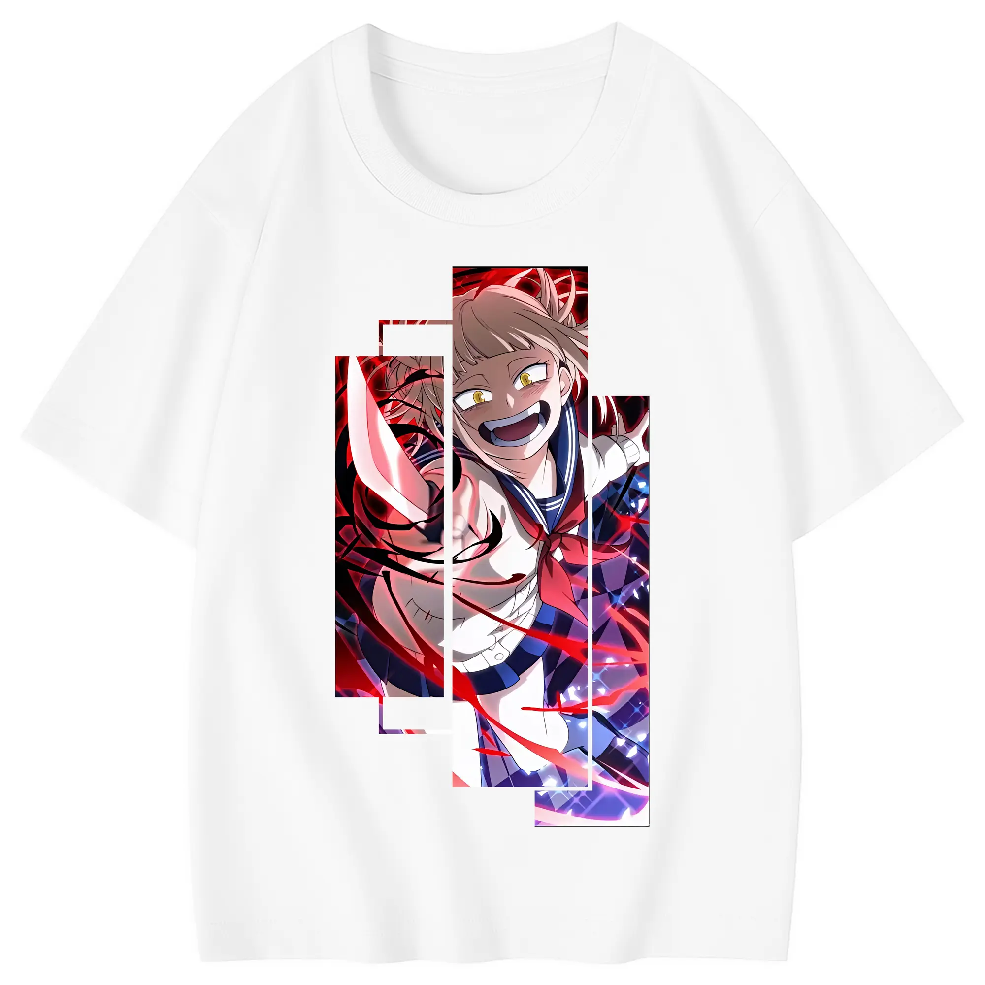 僕のヒーローアカデミア グッズ,トガヒミコ - 綿100％ キッズTシャツ ・ フロントプリント ・ 快適 通気性 ・ スポーツ カジュアル 散歩用