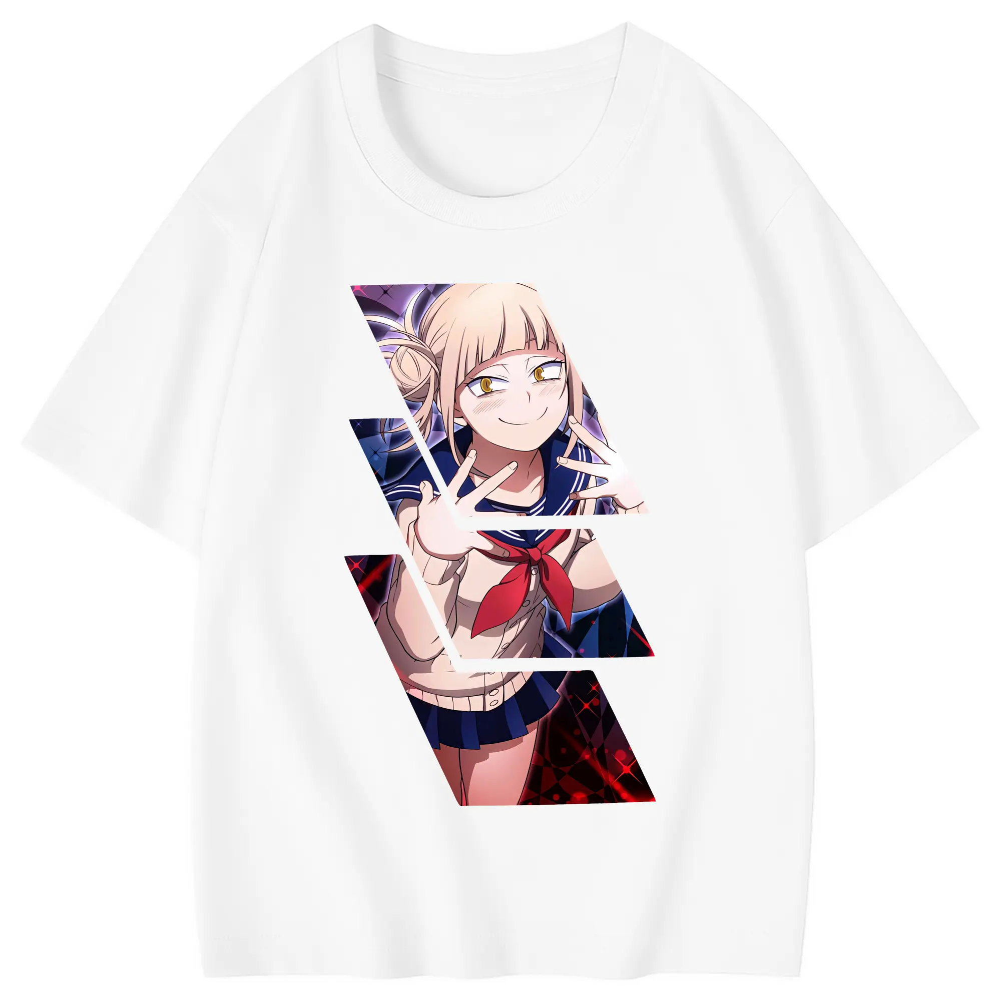 僕のヒーローアカデミア グッズ,トガヒミコ - 綿100％ キッズTシャツ ・ フロントプリント ・ 快適 通気性 ・ スポーツ カジュアル 散歩用