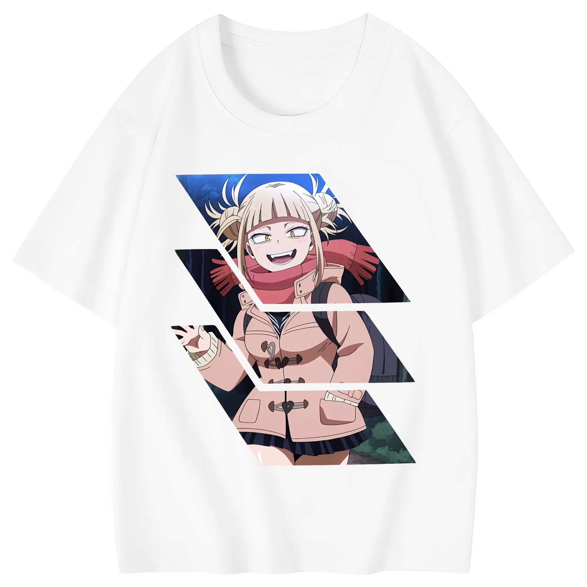僕のヒーローアカデミア グッズ,トガヒミコ - 綿100％ キッズTシャツ ・ フロントプリント ・ 快適 通気性 ・ スポーツ カジュアル 散歩用