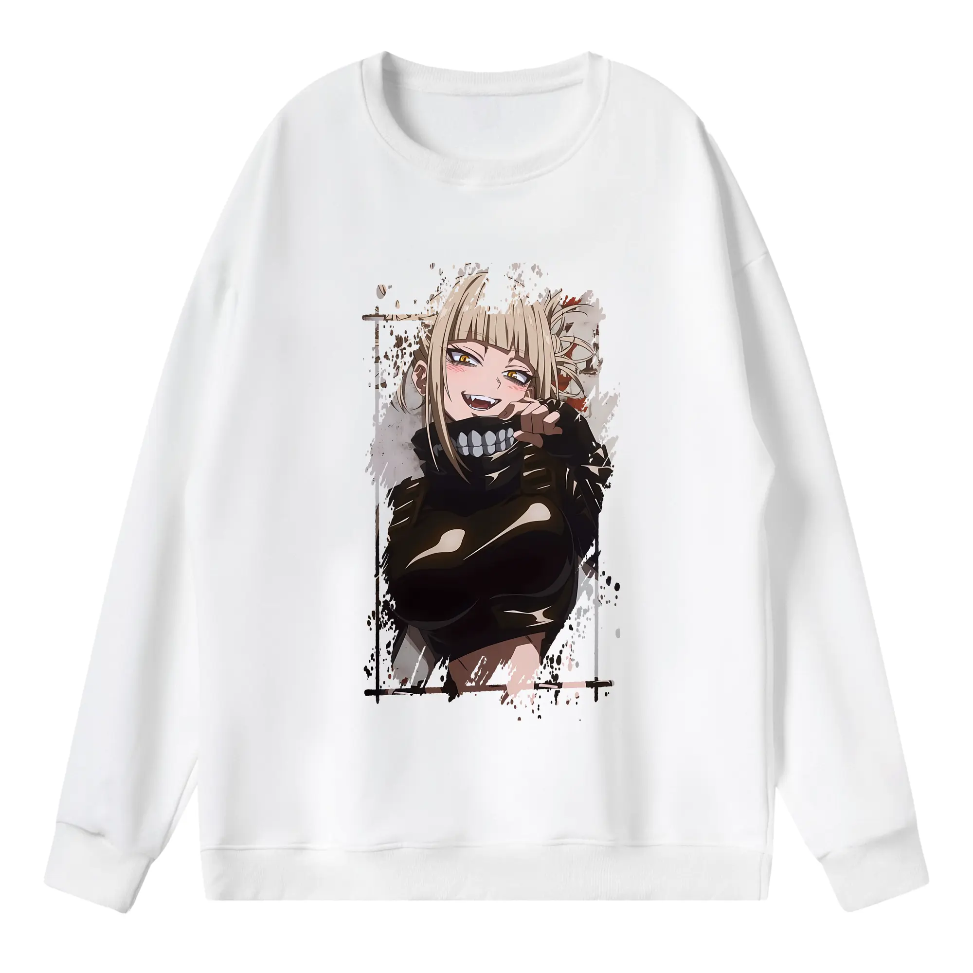 僕のヒーローアカデミア グッズ,トガヒミコ - 薄手 クルーネック スウェット 裏毛260g · ポリエステル 春秋向け カジュアル 男女兼用 · トレーナー デイリー スポーツ 散歩に最適