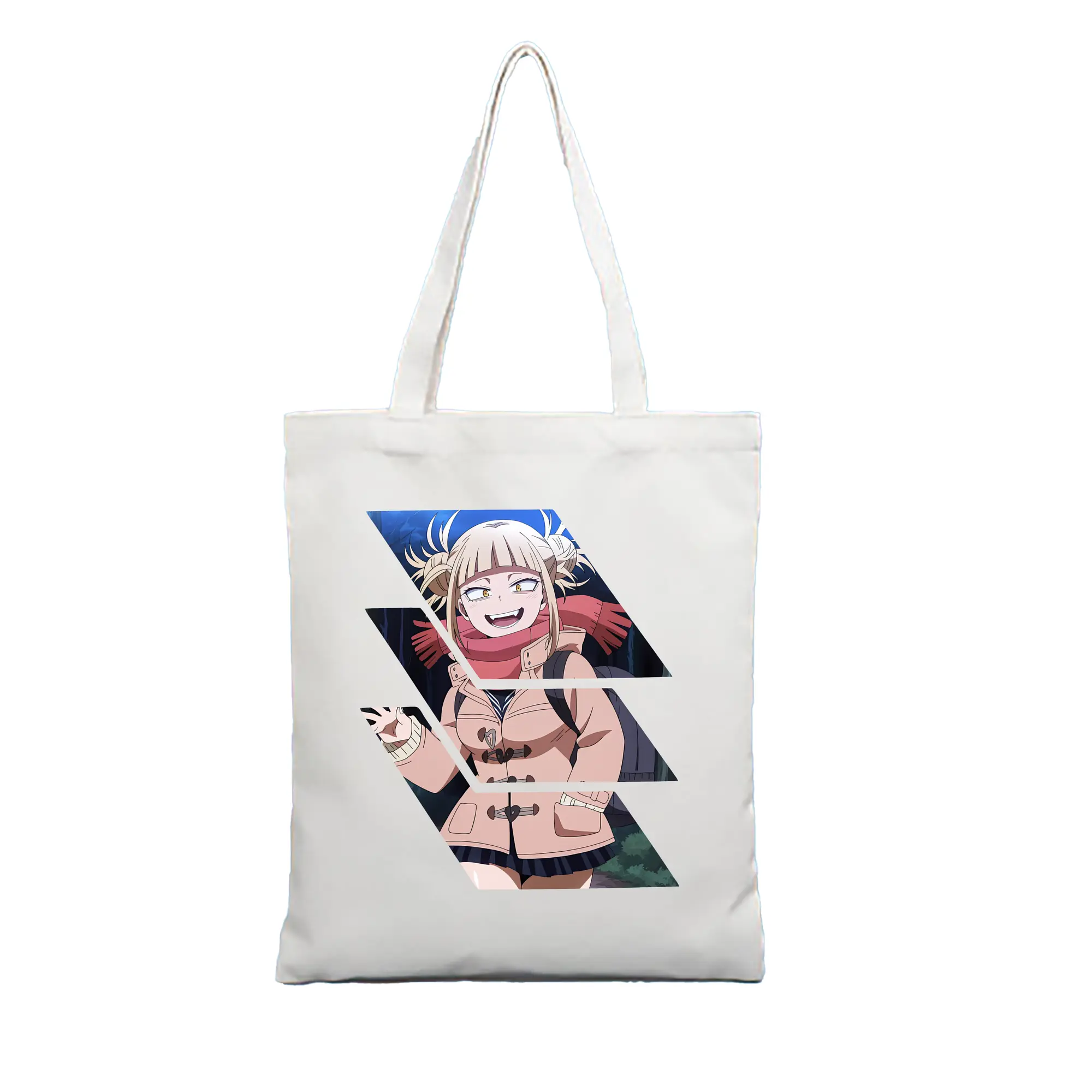 僕のヒーローアカデミア グッズ,トガヒミコ - 縦型キャンバス手提げバッグ（トートバッグ） ・ キャンバス素材 ・ ショッピング用 ・ 軽量 丈夫 お手入れ簡単