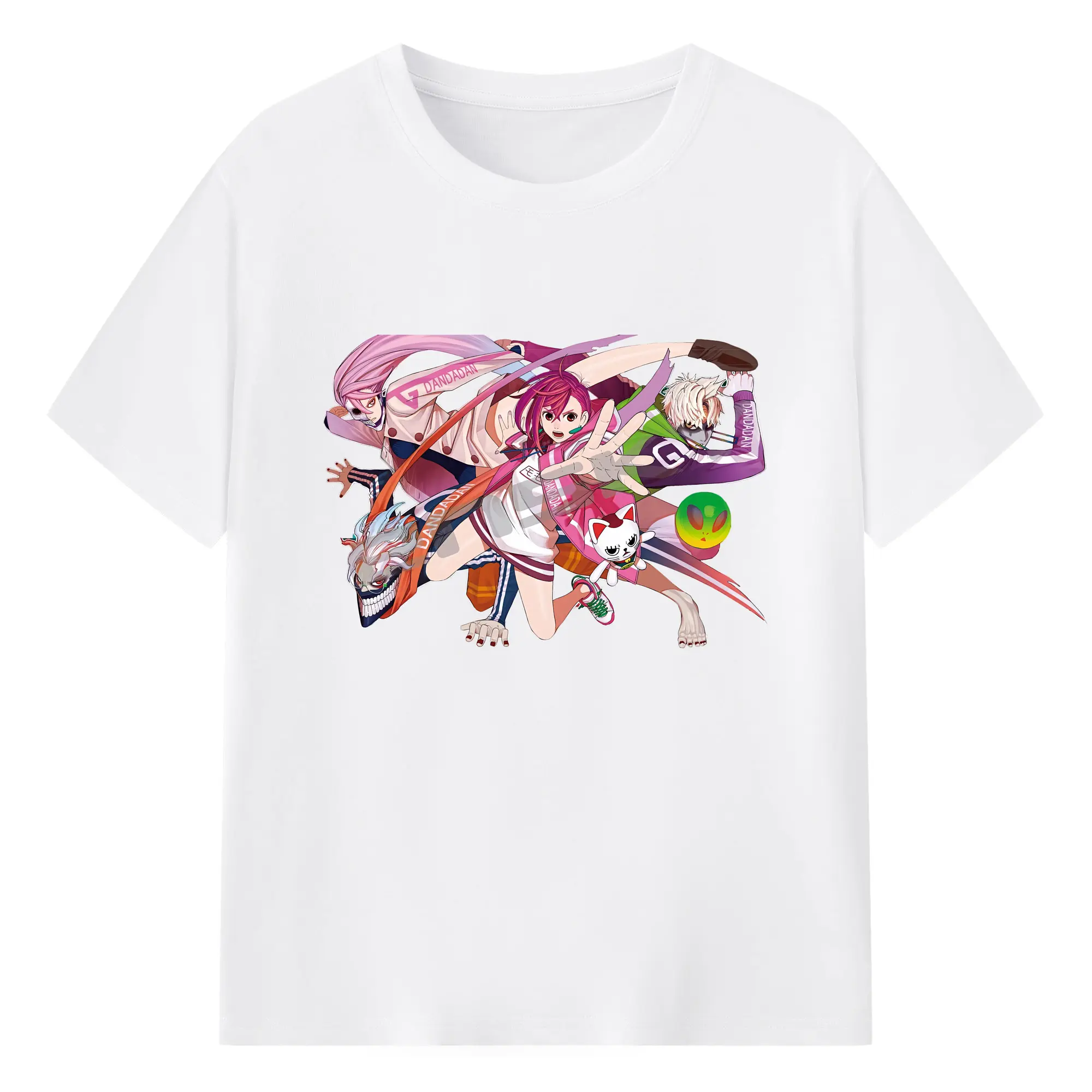 ダンダダン グッズ,綾瀬桃 - 綿100％ 半袖Tシャツ ・ フロントプリント ・ 快適 通気性 ・ 日常使い 散歩 スポーツ用