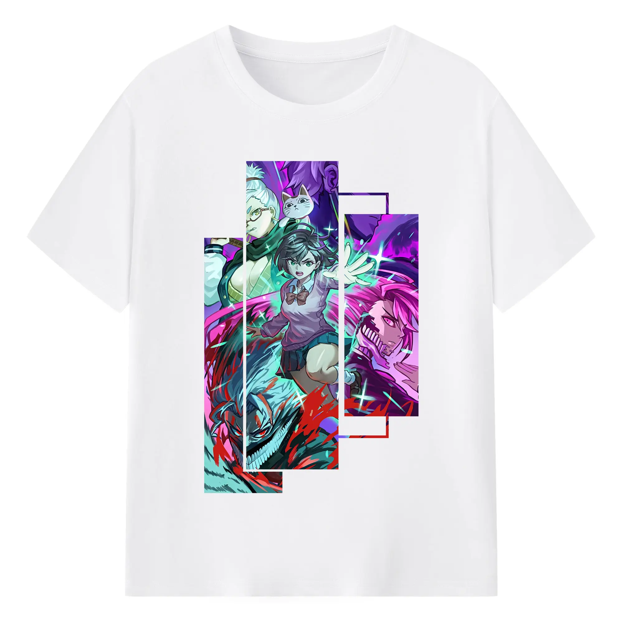 ダンダダン グッズ,綾瀬桃 - 綿100％ 半袖Tシャツ ・ フロントプリント ・ 快適 通気性 ・ 日常使い 散歩 スポーツ用