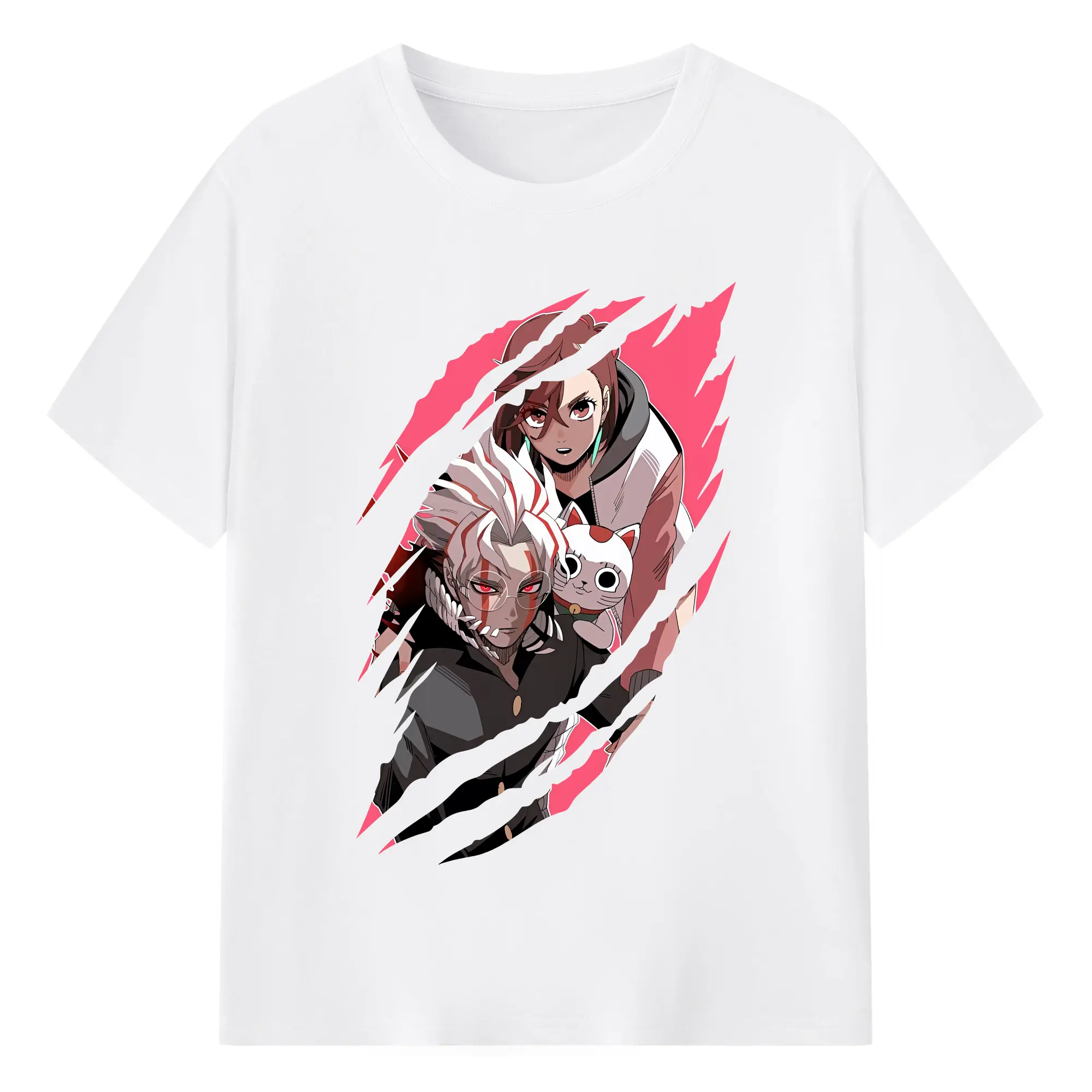 ダンダダン グッズ,綾瀬桃 - 綿100％ 半袖Tシャツ ・ フロントプリント ・ 快適 通気性 ・ 日常使い 散歩 スポーツ用