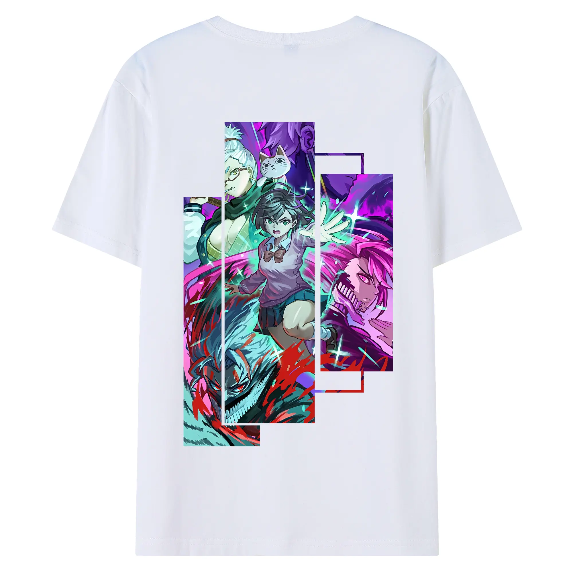 ダンダダン グッズ,綾瀬桃 - 綿100％ 半袖Tシャツ ・ バックプリント ・ 快適 通気性 ・ 日常使い 散歩 スポーツ用