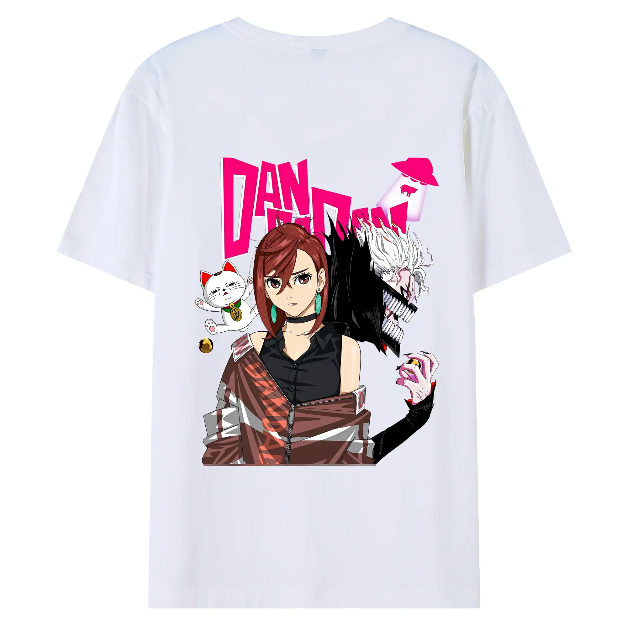 ダンダダン グッズ,綾瀬桃 - 綿100％ 半袖Tシャツ ・ バックプリント ・ 快適 通気性 ・ 日常使い 散歩 スポーツ用