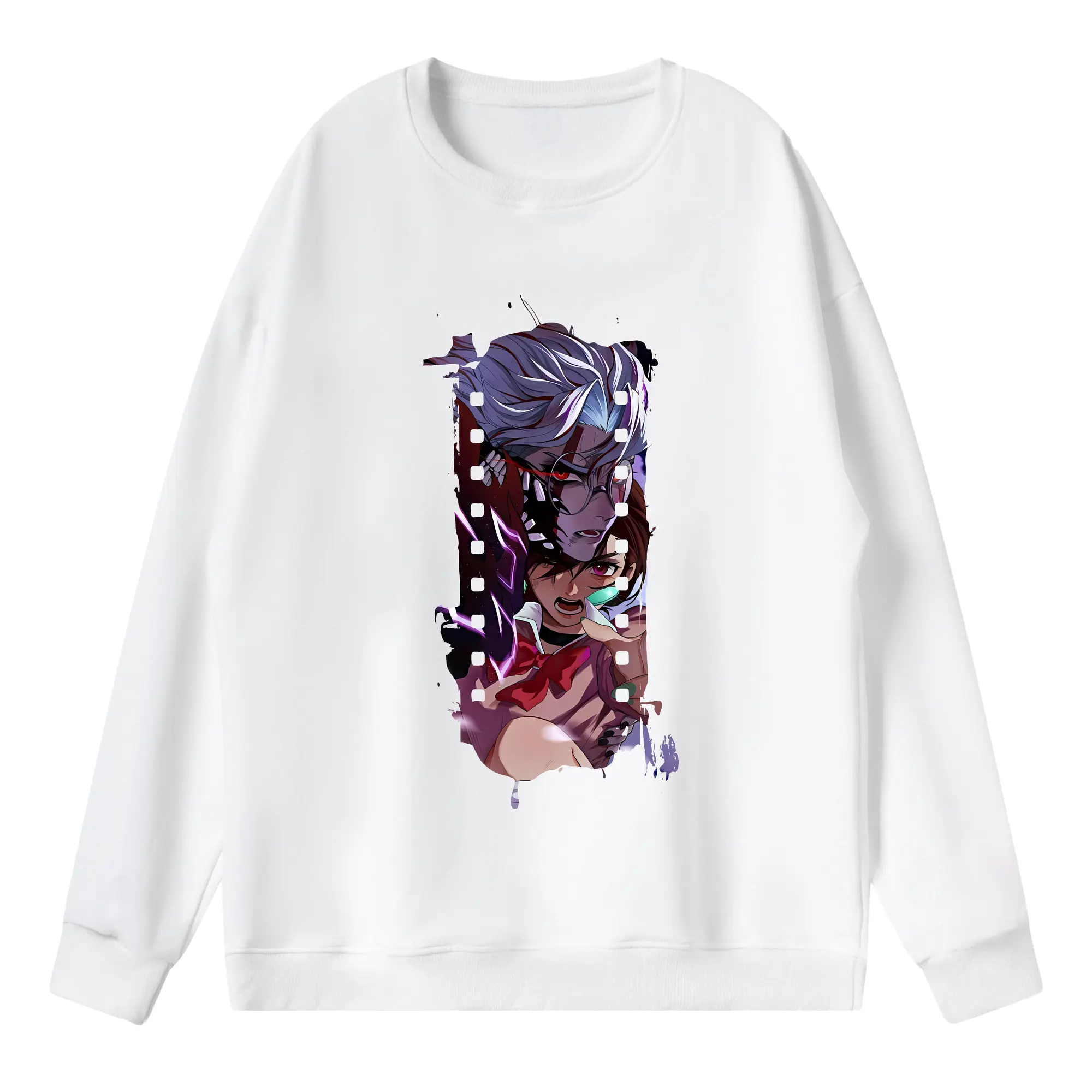 ダンダダン グッズ,綾瀬桃 - 薄手 クルーネック スウェット 裏毛260g · ポリエステル 春秋向け カジュアル 男女兼用 · トレーナー デイリー スポーツ 散歩に最適