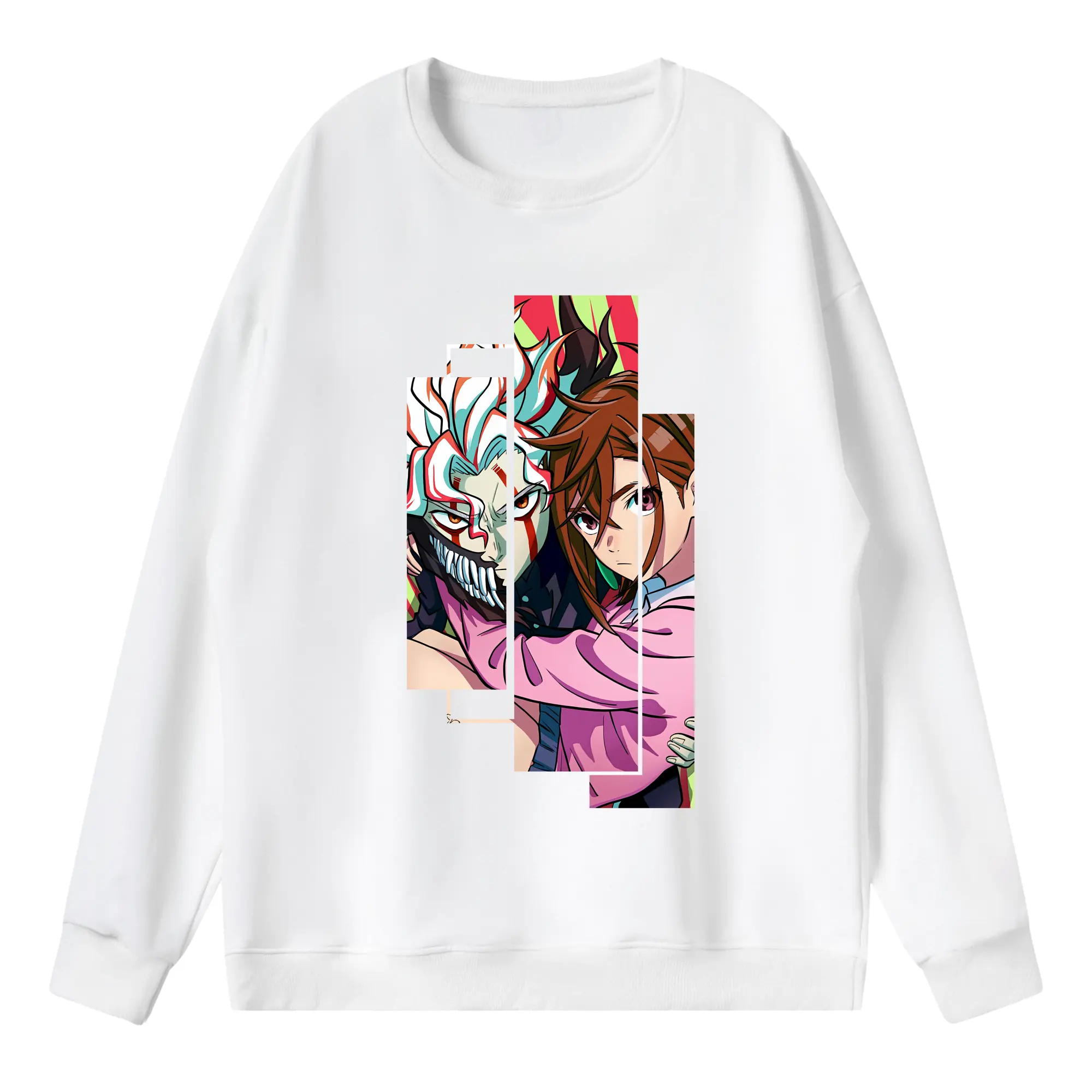 ダンダダン グッズ,綾瀬桃 - 薄手 クルーネック スウェット 裏毛260g · ポリエステル 春秋向け カジュアル 男女兼用 · トレーナー デイリー スポーツ 散歩に最適