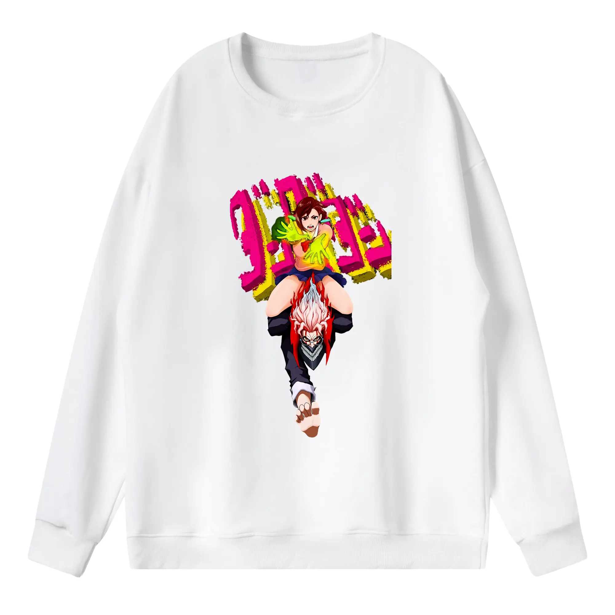 ダンダダン グッズ,綾瀬桃 - 薄手 クルーネック スウェット 裏毛260g · ポリエステル 春秋向け カジュアル 男女兼用 · トレーナー デイリー スポーツ 散歩に最適