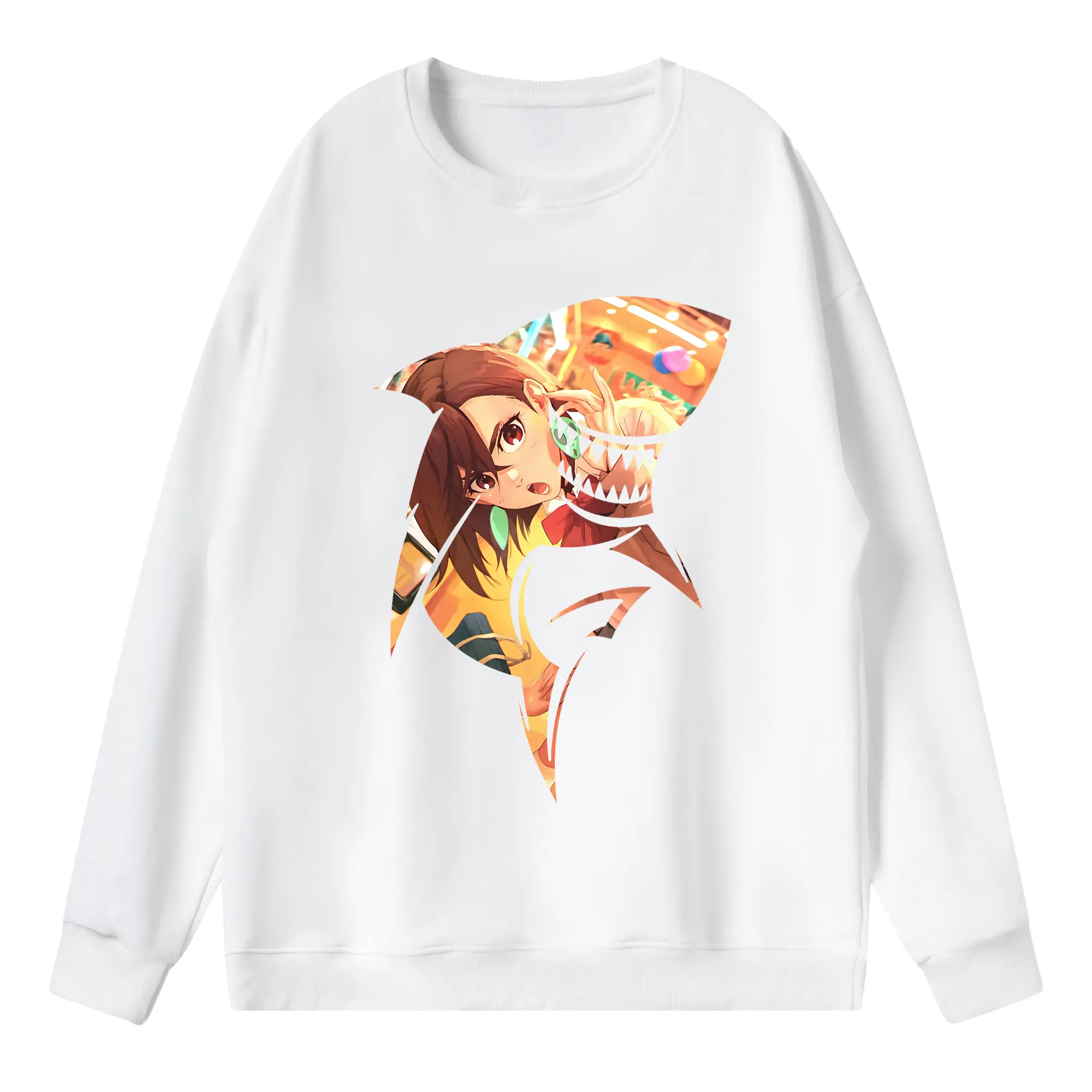 ダンダダン グッズ,綾瀬桃 - 薄手 クルーネック スウェット 裏毛260g · ポリエステル 春秋向け カジュアル 男女兼用 · トレーナー デイリー スポーツ 散歩に最適