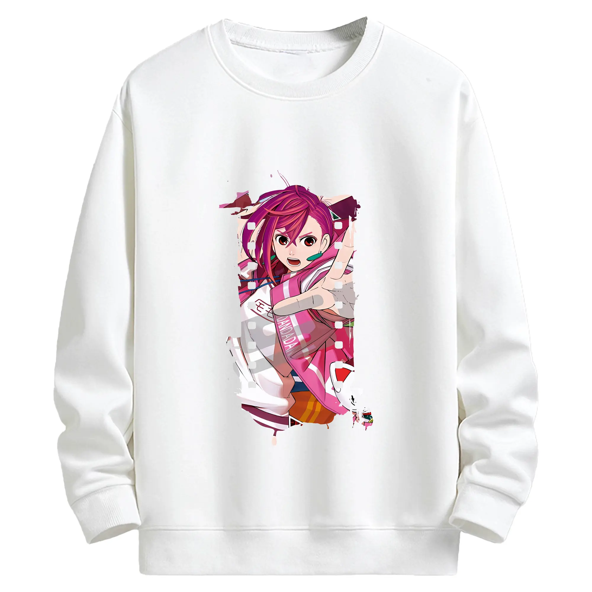 ダンダダン グッズ,綾瀬桃 - キッズ クルーネックスウェットシャツ ・ フロントプリント ・ 綿80％ ポリエステル20％ ・ 快適 通学 スポーツ 日常使い お散歩用