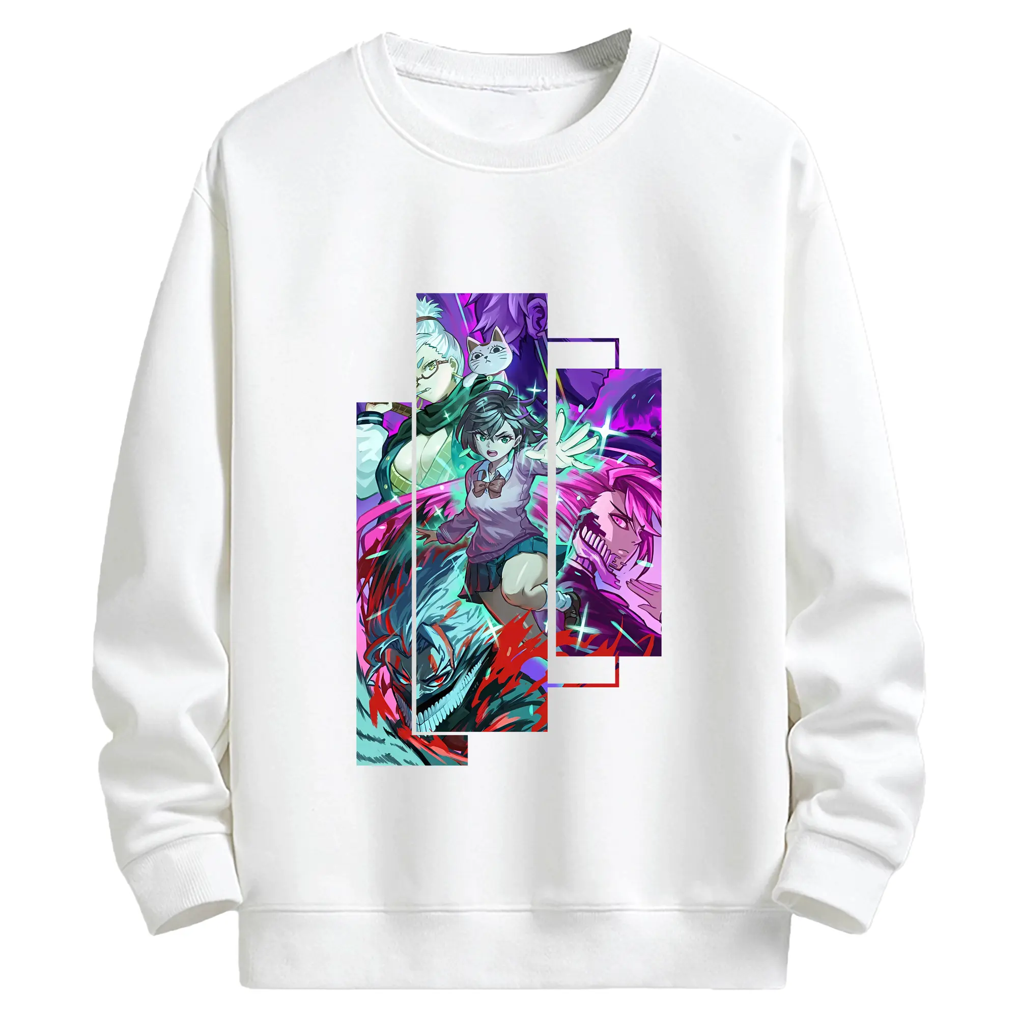 ダンダダン グッズ,綾瀬桃 - キッズ クルーネックスウェットシャツ ・ フロントプリント ・ 綿80％ ポリエステル20％ ・ 快適 通学 スポーツ 日常使い お散歩用