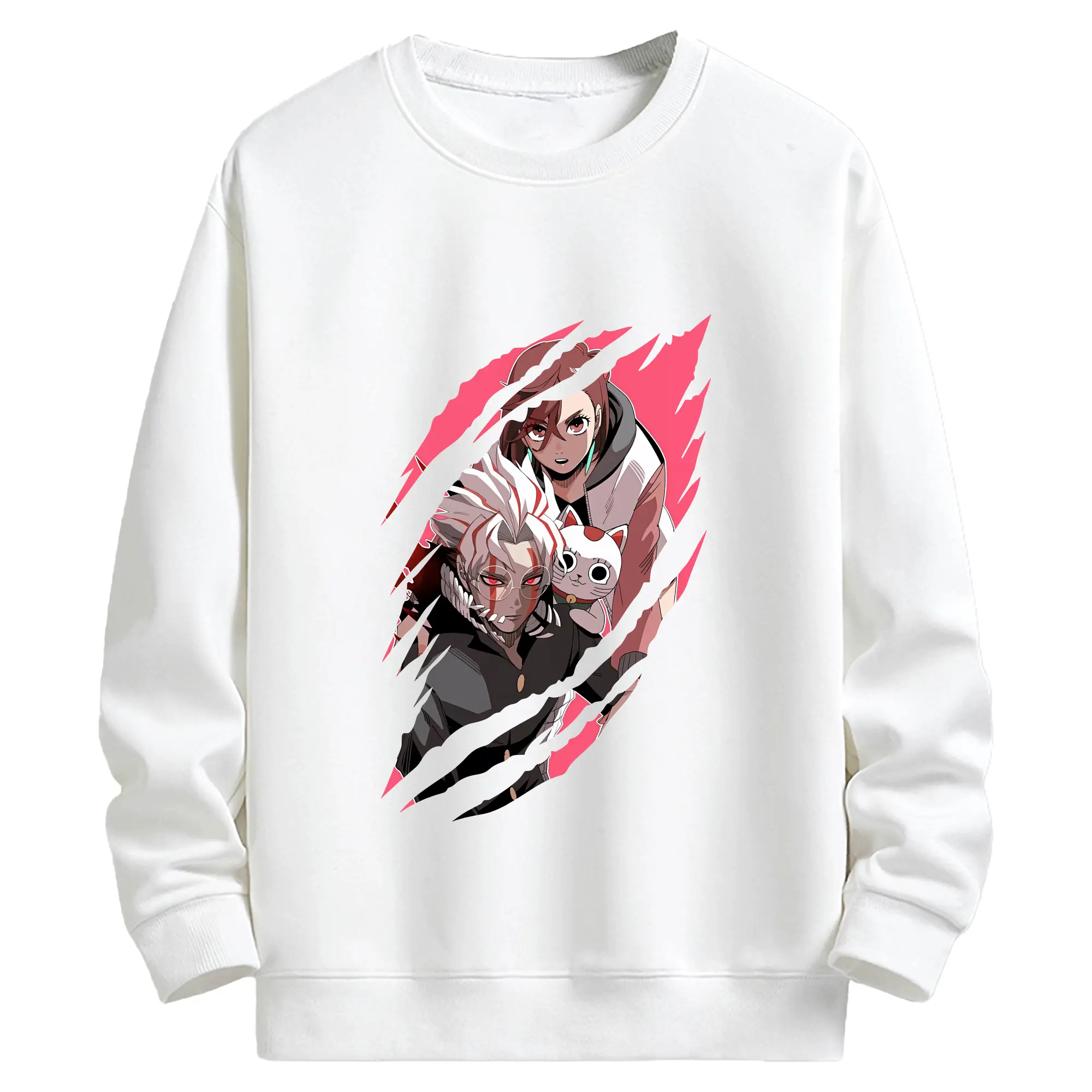 ダンダダン グッズ,綾瀬桃 - キッズ クルーネックスウェットシャツ ・ フロントプリント ・ 綿80％ ポリエステル20％ ・ 快適 通学 スポーツ 日常使い お散歩用