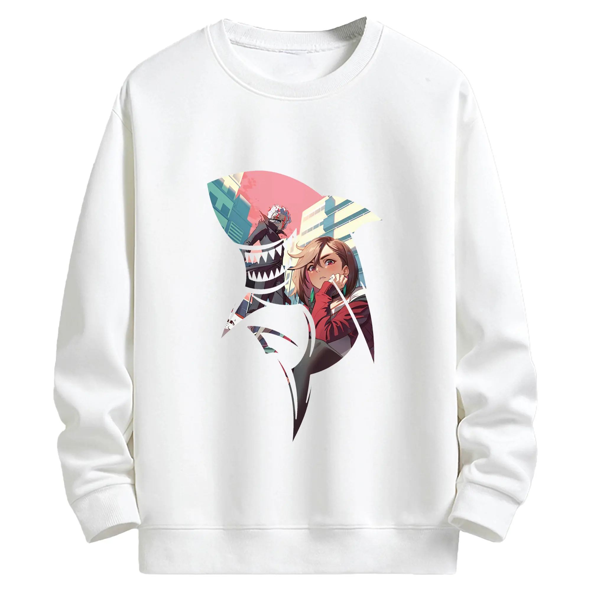 ダンダダン グッズ,綾瀬桃 - キッズ クルーネックスウェットシャツ ・ フロントプリント ・ 綿80％ ポリエステル20％ ・ 快適 通学 スポーツ 日常使い お散歩用