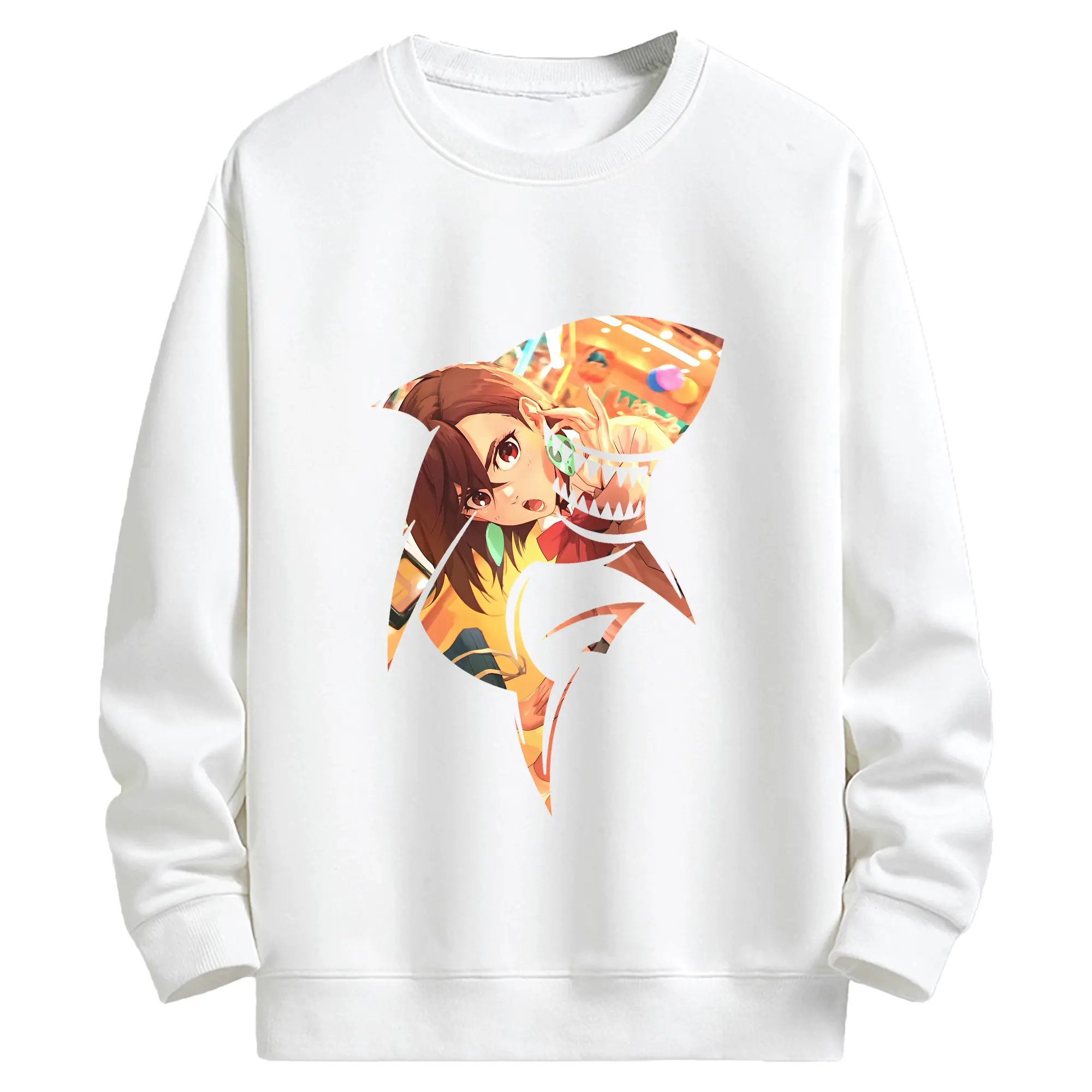 ダンダダン グッズ,綾瀬桃 - キッズ クルーネックスウェットシャツ ・ フロントプリント ・ 綿80％ ポリエステル20％ ・ 快適 通学 スポーツ 日常使い お散歩用