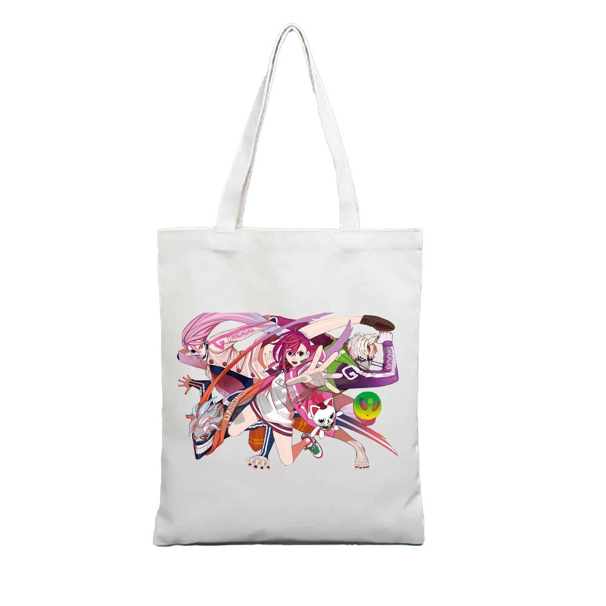 ダンダダン グッズ,綾瀬桃 - 縦型キャンバス手提げバッグ（トートバッグ） ・ キャンバス素材 ・ ショッピング用 ・ 軽量 丈夫 お手入れ簡単