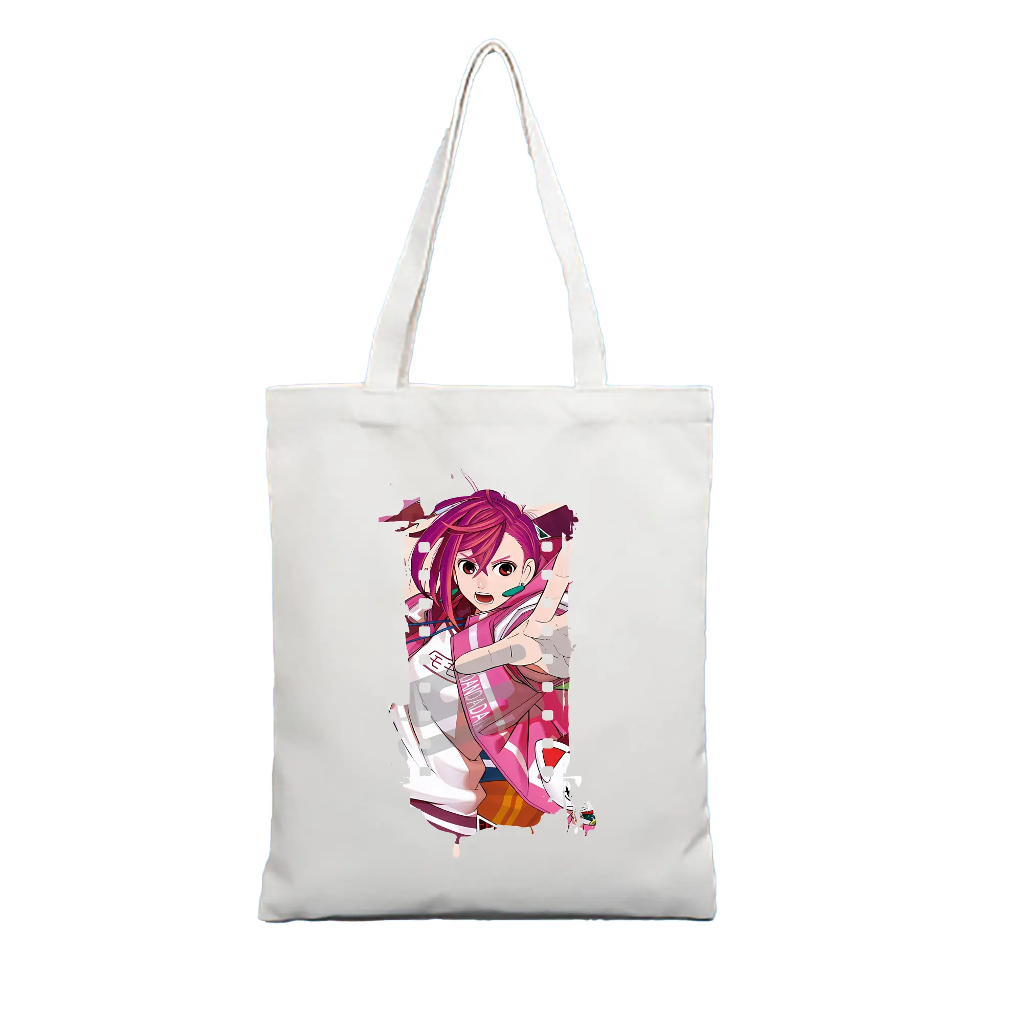 ダンダダン グッズ,綾瀬桃 - 縦型キャンバス手提げバッグ（トートバッグ） ・ キャンバス素材 ・ ショッピング用 ・ 軽量 丈夫 お手入れ簡単