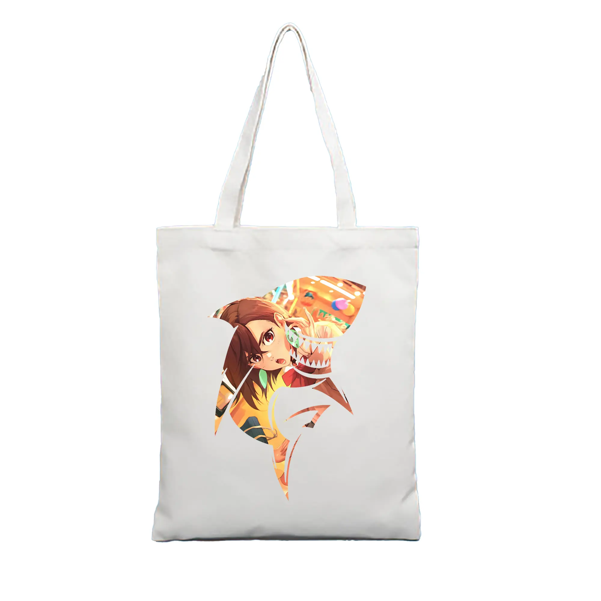 ダンダダン グッズ,綾瀬桃 - 縦型キャンバス手提げバッグ（トートバッグ） ・ キャンバス素材 ・ ショッピング用 ・ 軽量 丈夫 お手入れ簡単