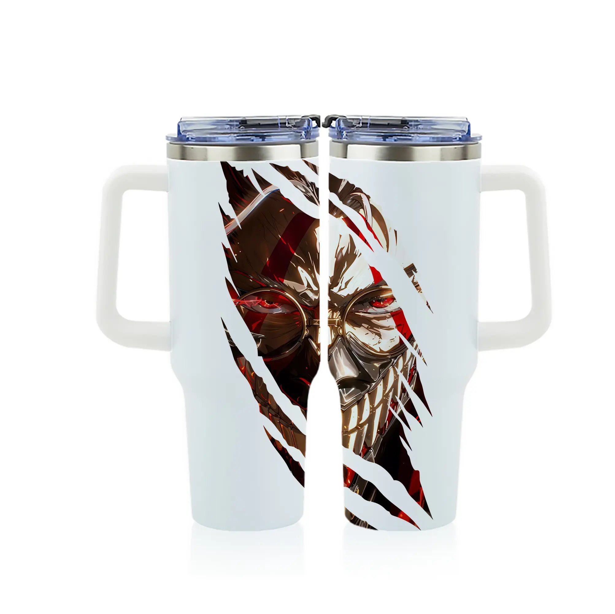 ダンダダン グッズ,オカルン - 1200mL フルプリント車用タンブラー ・ 304ステンレス 内側 ・ 201ステンレス 外側 ・ 保温 保冷 ・ 通勤 ドライブ アウトドア用