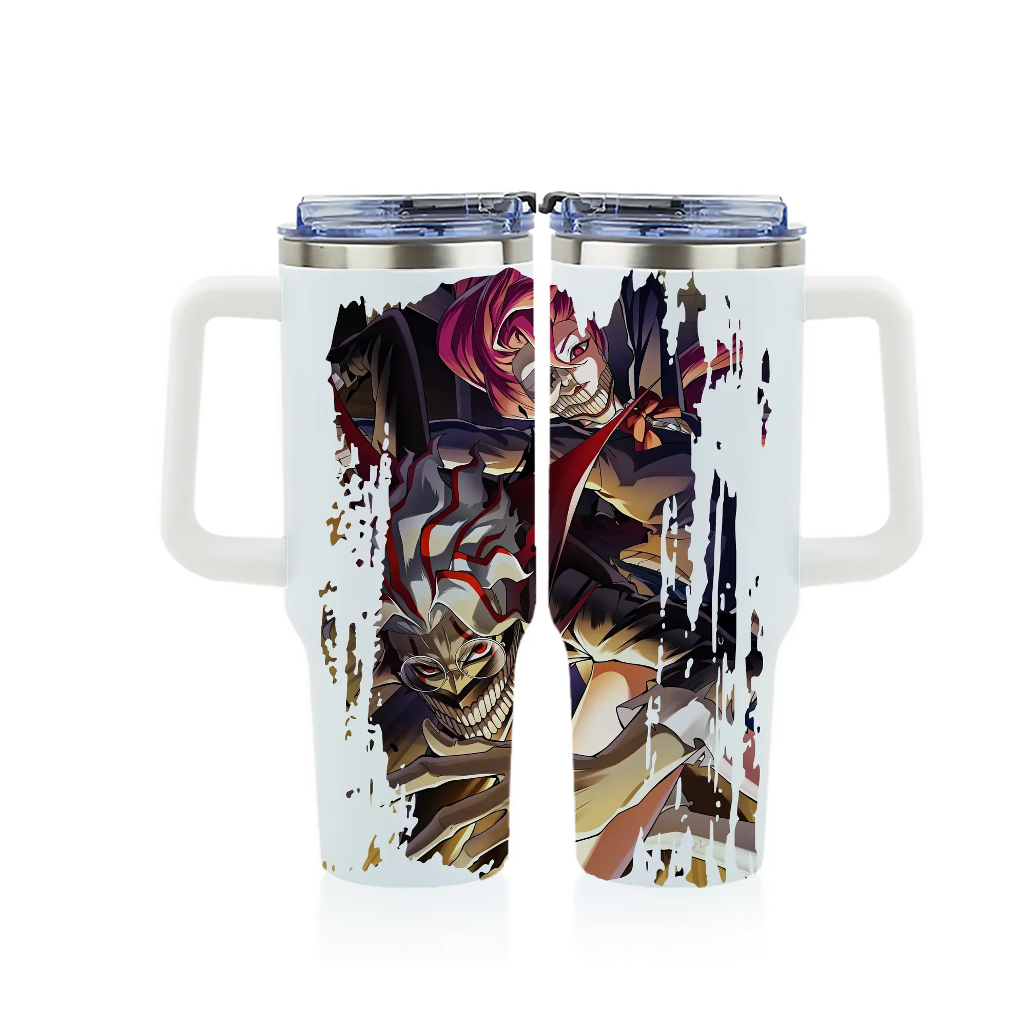 ダンダダン グッズ,オカルン - 1200mL フルプリント車用タンブラー ・ 304ステンレス 内側 ・ 201ステンレス 外側 ・ 保温 保冷 ・ 通勤 ドライブ アウトドア用