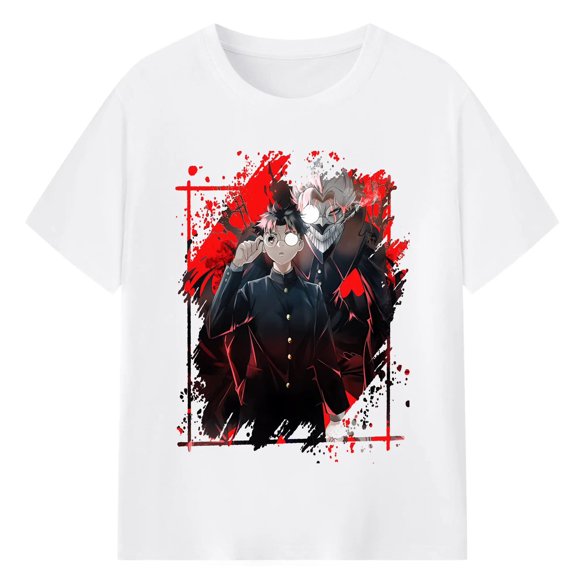 ダンダダン グッズ,オカルン - 綿100％ 半袖Tシャツ ・ フロントプリント ・ 快適 通気性 ・ 日常使い 散歩 スポーツ用