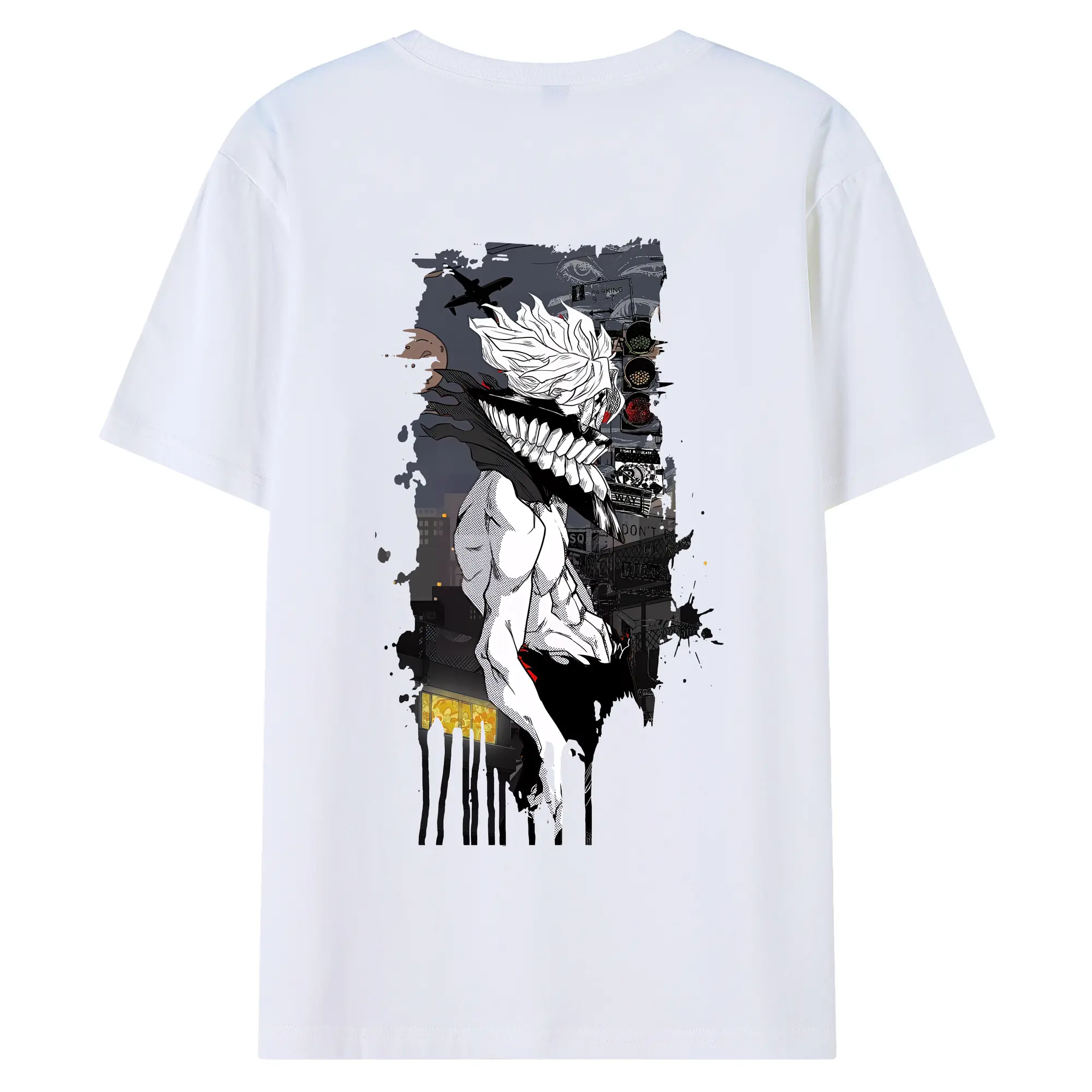 ダンダダン グッズ,オカルン - 綿100％ 半袖Tシャツ ・ バックプリント ・ 快適 通気性 ・ 日常使い 散歩 スポーツ用