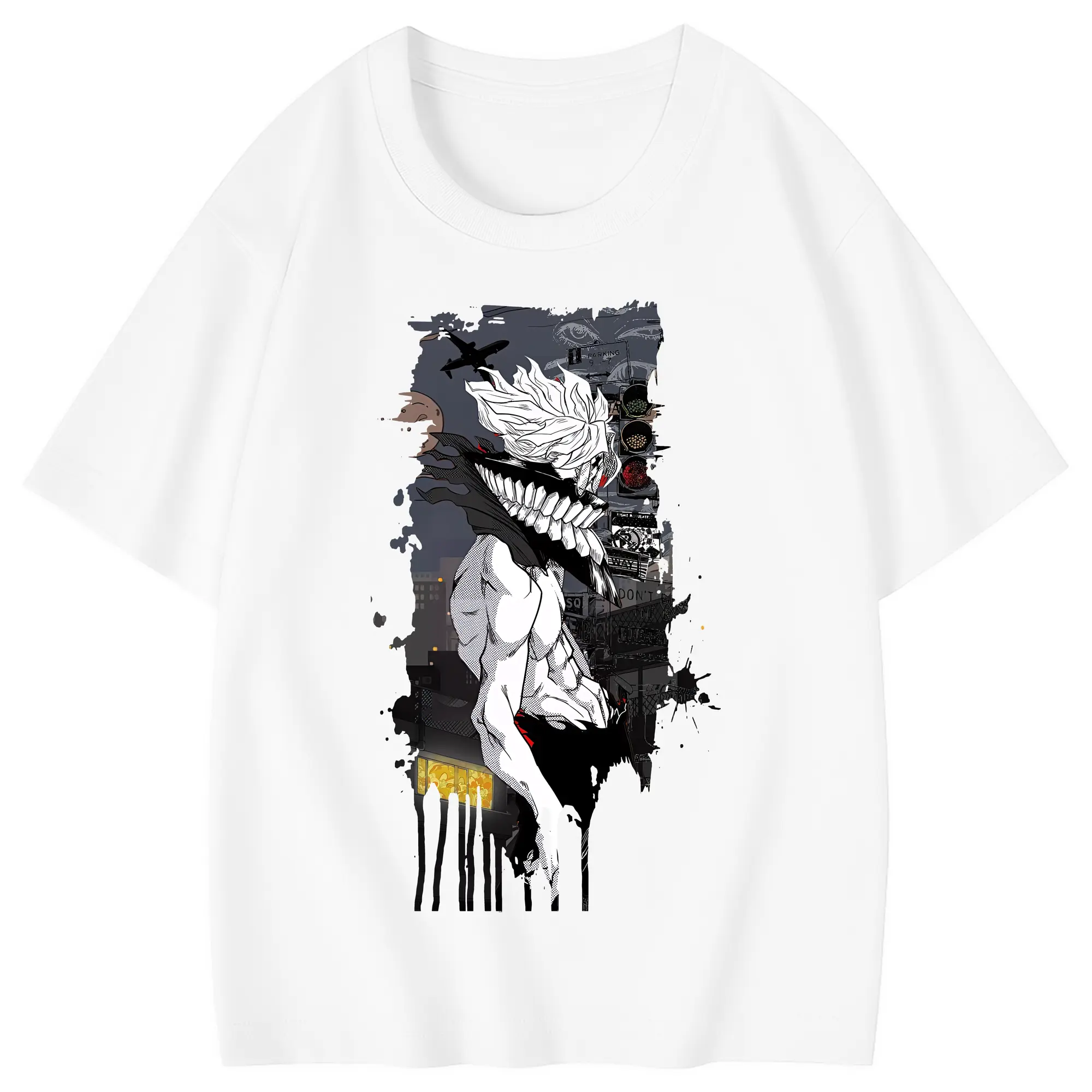 ダンダダン グッズ,オカルン - 綿100％ キッズTシャツ ・ フロントプリント ・ 快適 通気性 ・ スポーツ カジュアル 散歩用