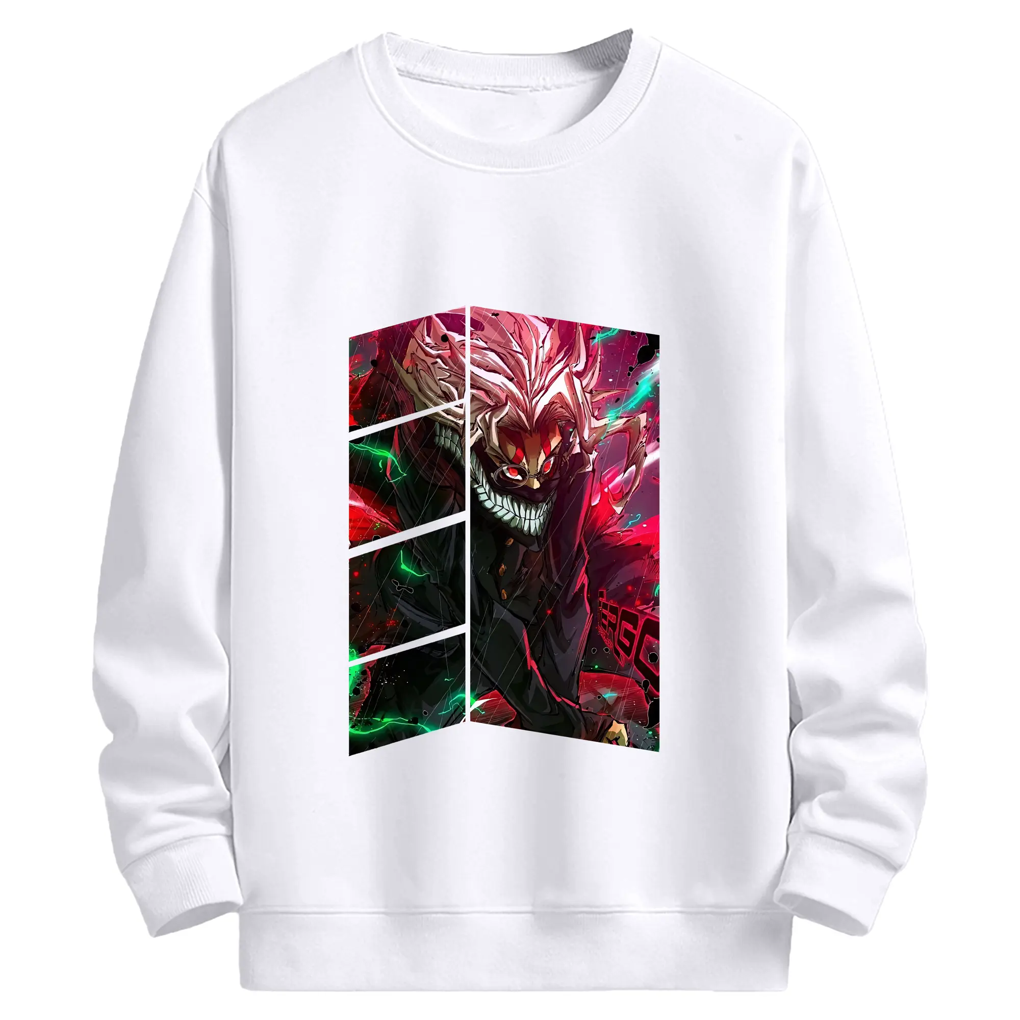 ダンダダン グッズ,オカルン - 高品質 クルーネック スウェット ・ コットン59％ ポリエステル41％ ・ ユニセックス 長袖 トレーナー ・ カジュアル デイリー スポーツ 散歩用