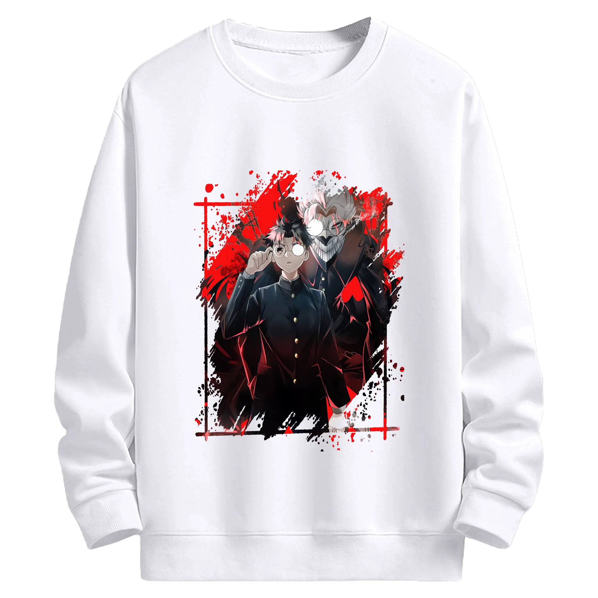 ダンダダン グッズ,オカルン - 高品質 クルーネック スウェット ・ コットン59％ ポリエステル41％ ・ ユニセックス 長袖 トレーナー ・ カジュアル デイリー スポーツ 散歩用