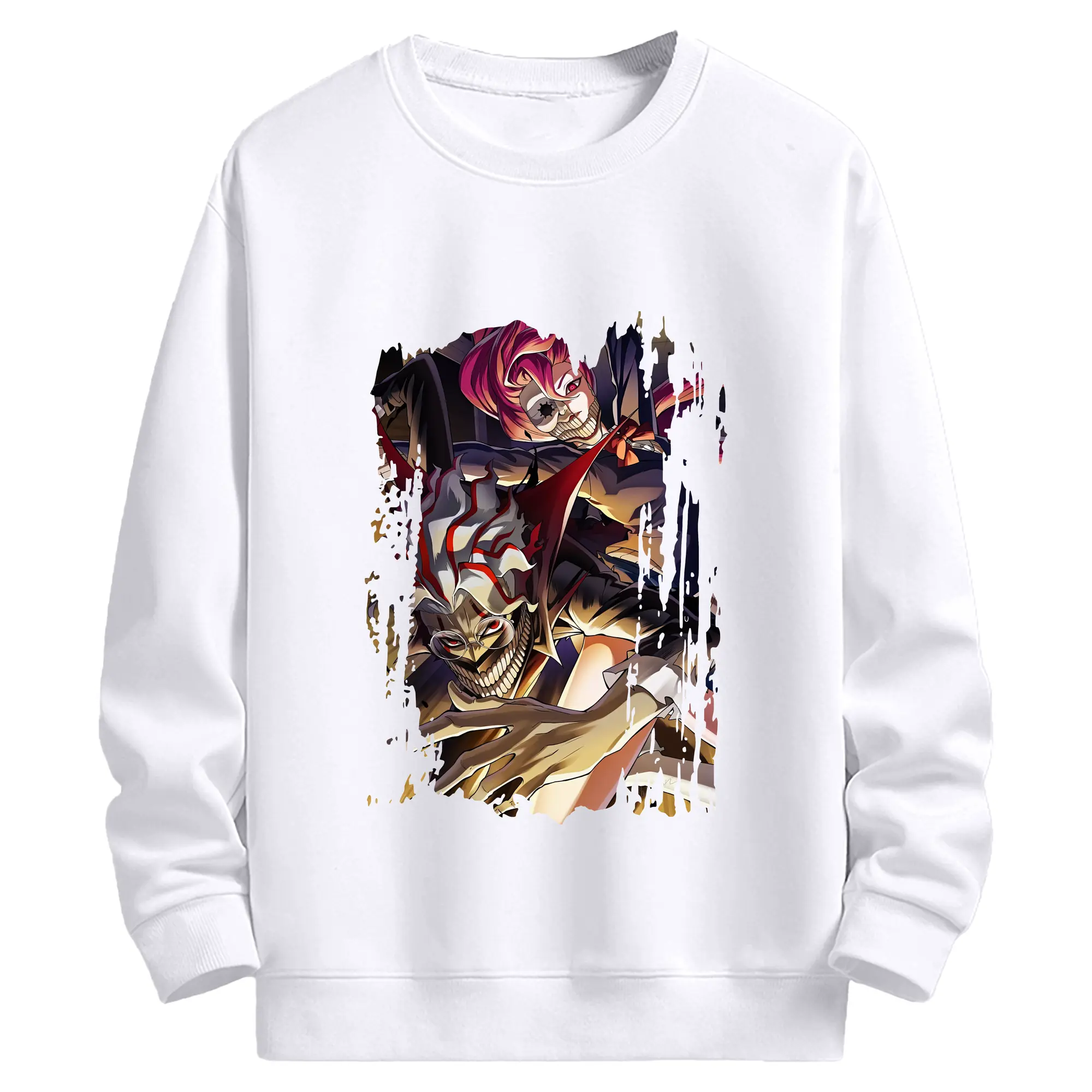 ダンダダン グッズ,オカルン - 高品質 クルーネック スウェット ・ コットン59％ ポリエステル41％ ・ ユニセックス 長袖 トレーナー ・ カジュアル デイリー スポーツ 散歩用