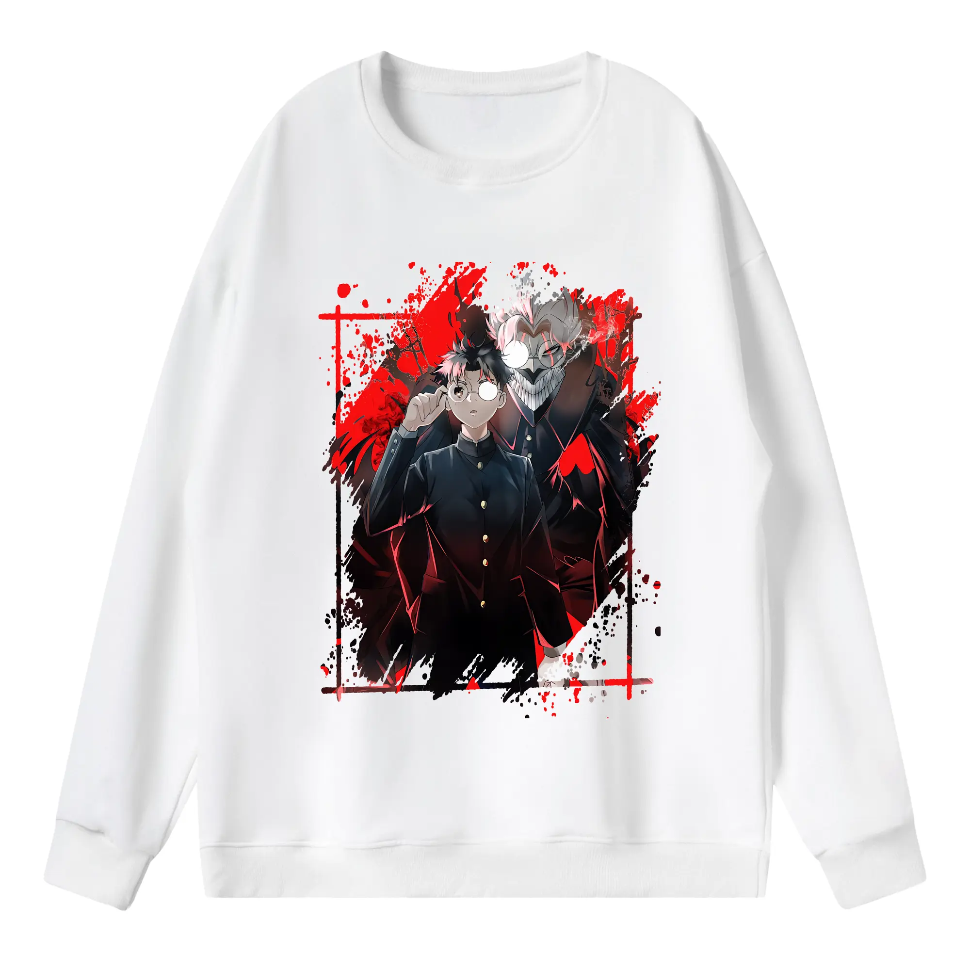 ダンダダン グッズ,オカルン - 薄手 クルーネック スウェット 裏毛260g · ポリエステル 春秋向け カジュアル 男女兼用 · トレーナー デイリー スポーツ 散歩に最適