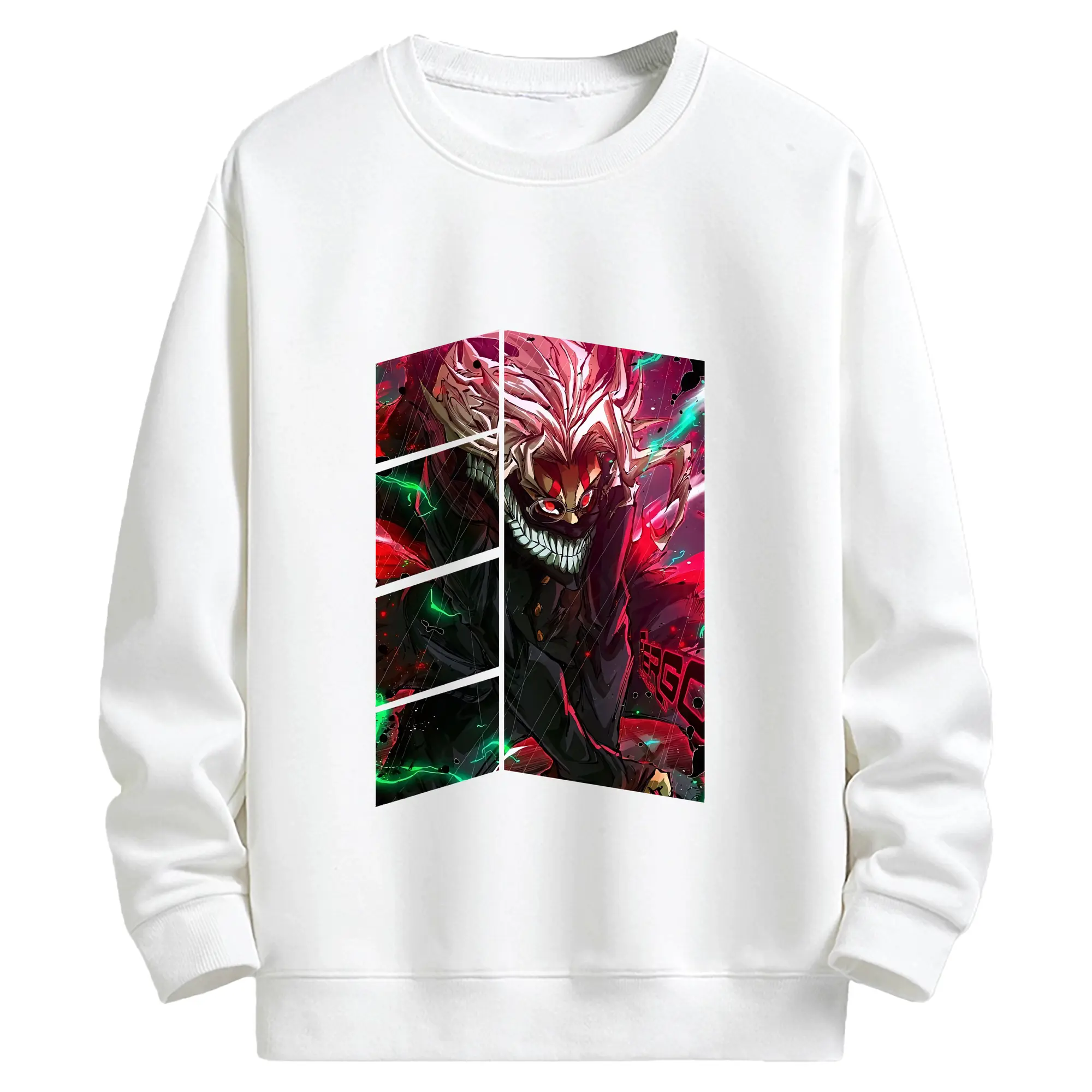 ダンダダン グッズ,オカルン - キッズ クルーネックスウェットシャツ ・ フロントプリント ・ 綿80％ ポリエステル20％ ・ 快適 通学 スポーツ 日常使い お散歩用