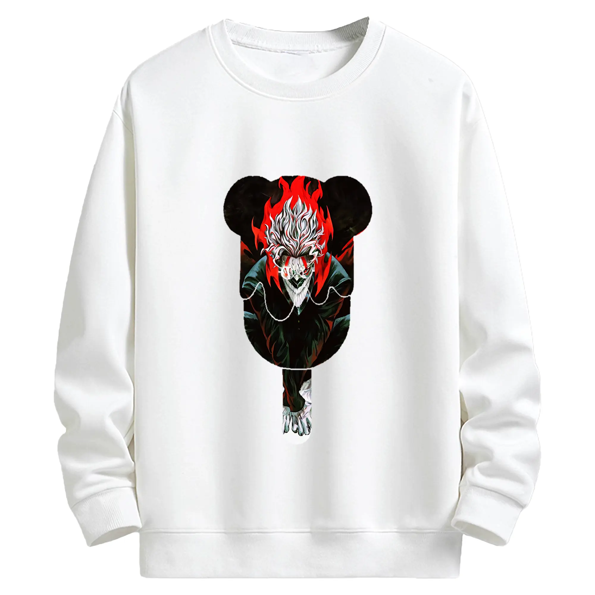 ダンダダン グッズ,オカルン - キッズ クルーネックスウェットシャツ ・ フロントプリント ・ 綿80％ ポリエステル20％ ・ 快適 通学 スポーツ 日常使い お散歩用