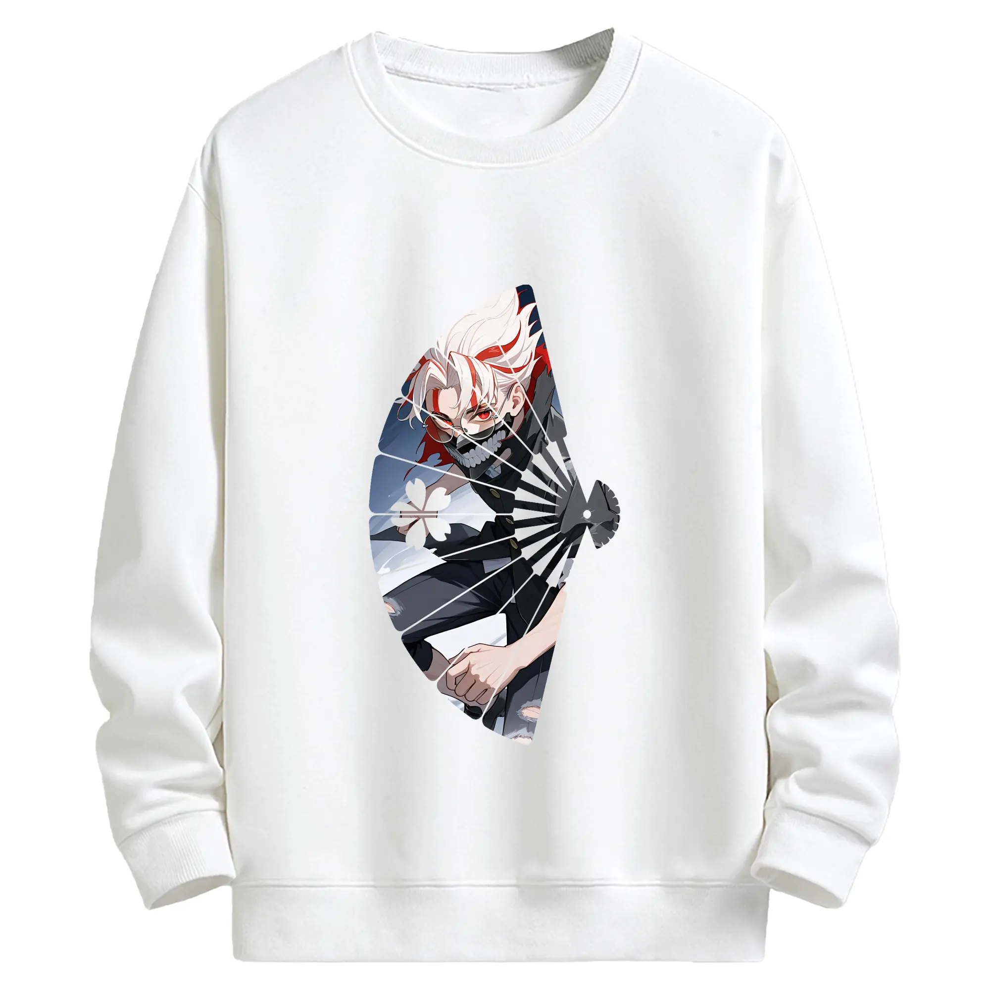 ダンダダン グッズ,オカルン - キッズ クルーネックスウェットシャツ ・ フロントプリント ・ 綿80％ ポリエステル20％ ・ 快適 通学 スポーツ 日常使い お散歩用