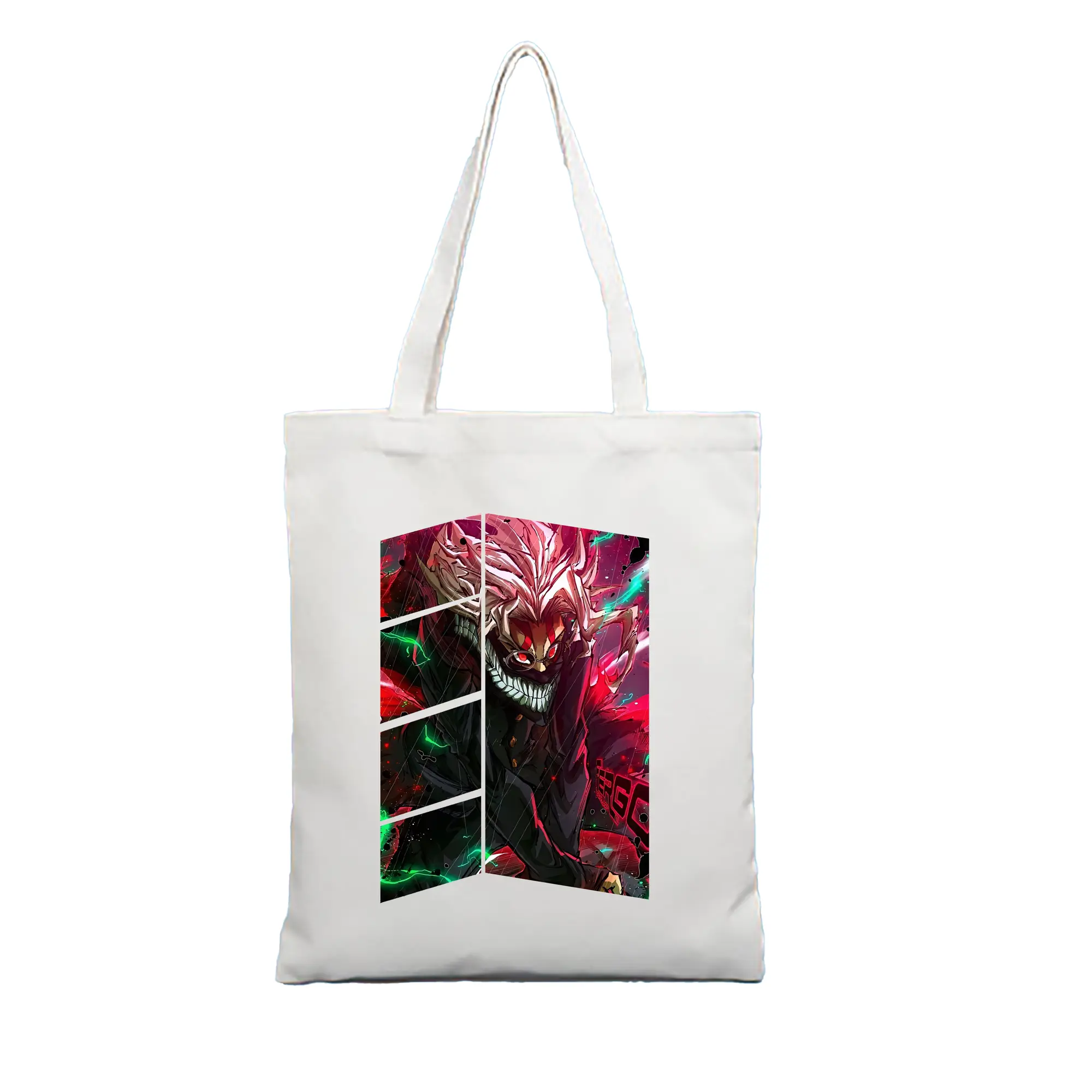 ダンダダン グッズ,オカルン - 縦型キャンバス手提げバッグ（トートバッグ） ・ キャンバス素材 ・ ショッピング用 ・ 軽量 丈夫 お手入れ簡単