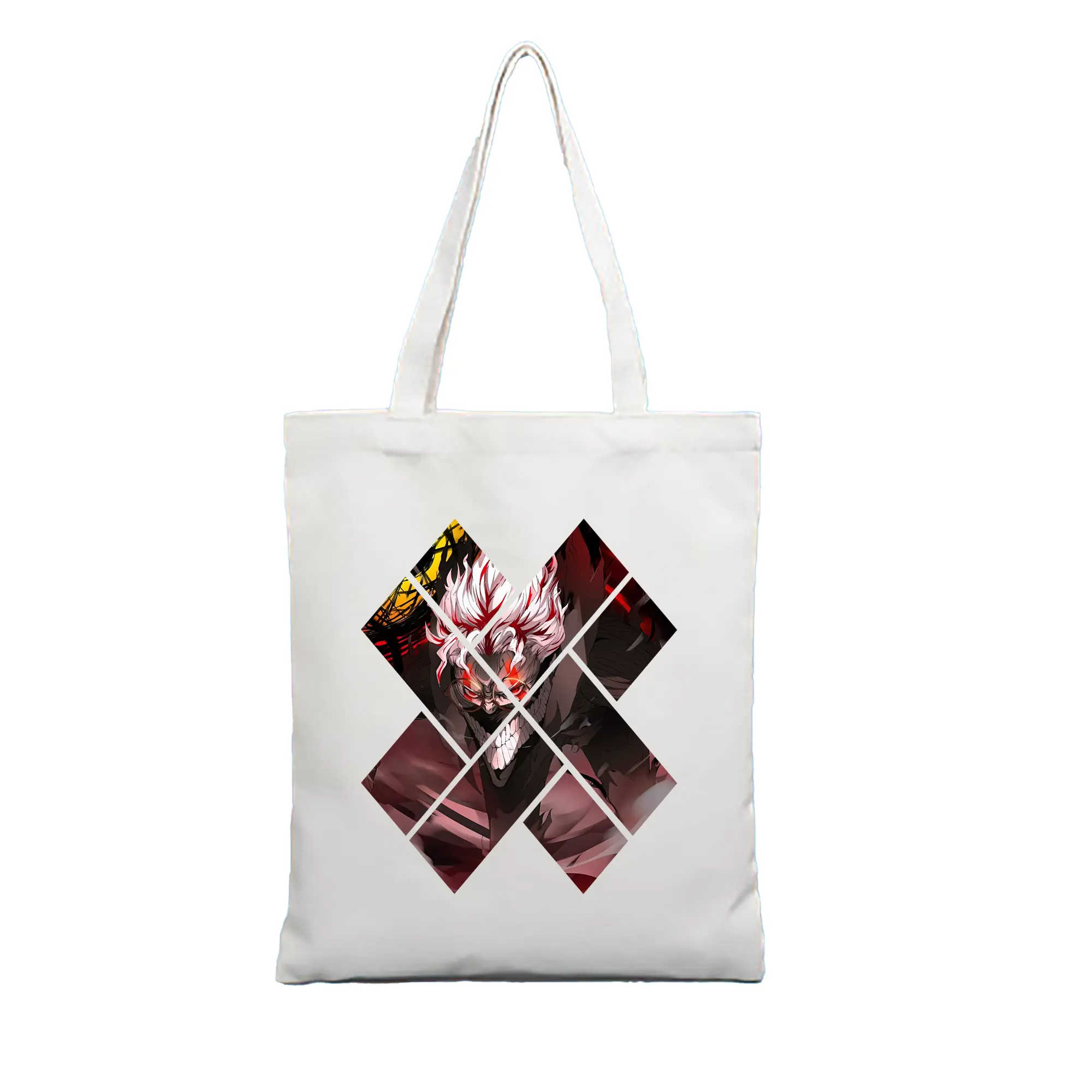 ダンダダン グッズ,オカルン - 縦型キャンバス手提げバッグ（トートバッグ） ・ キャンバス素材 ・ ショッピング用 ・ 軽量 丈夫 お手入れ簡単