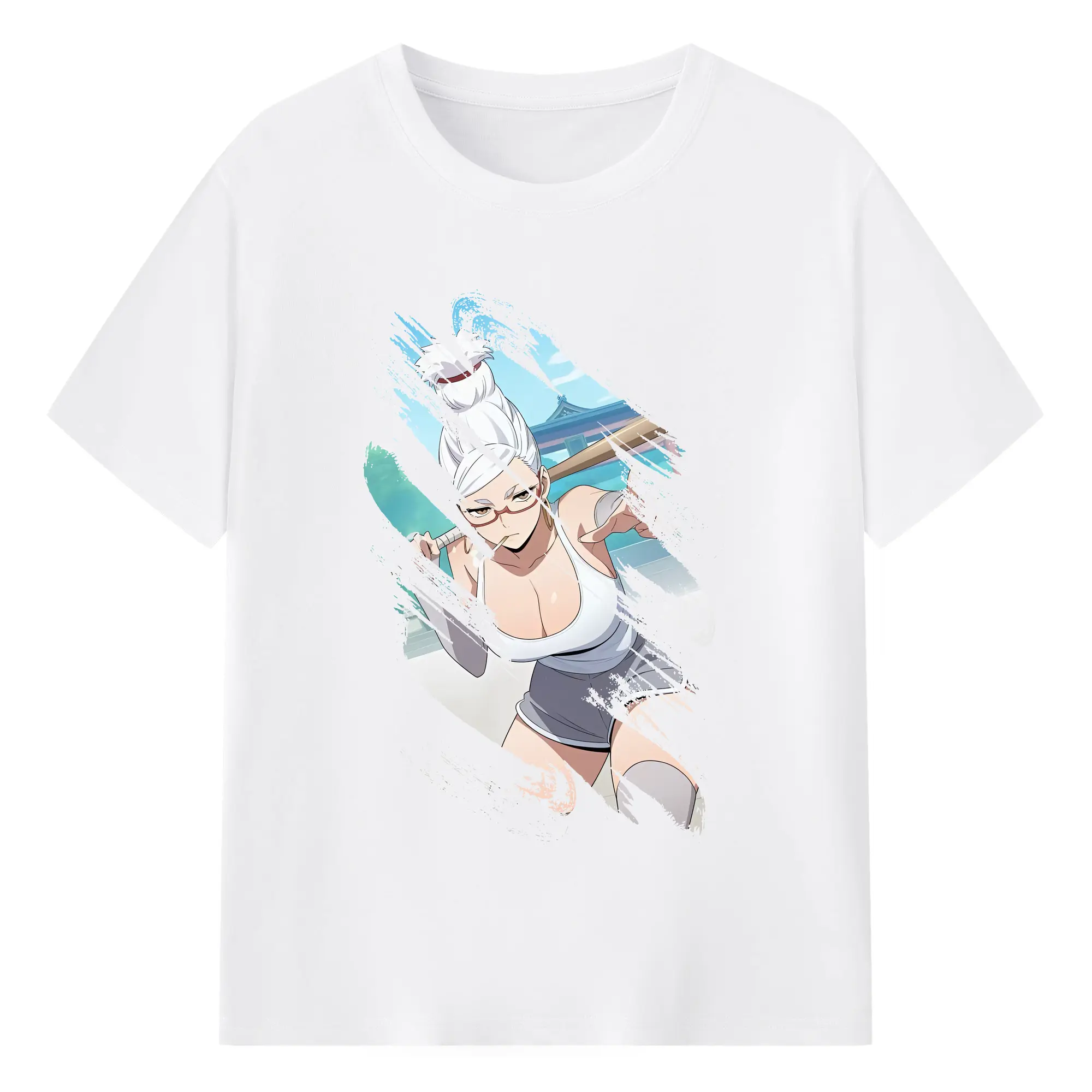 ダンダダン グッズ,綾瀬星子 - 綿100％ 半袖Tシャツ ・ フロントプリント ・ 快適 通気性 ・ 日常使い 散歩 スポーツ用